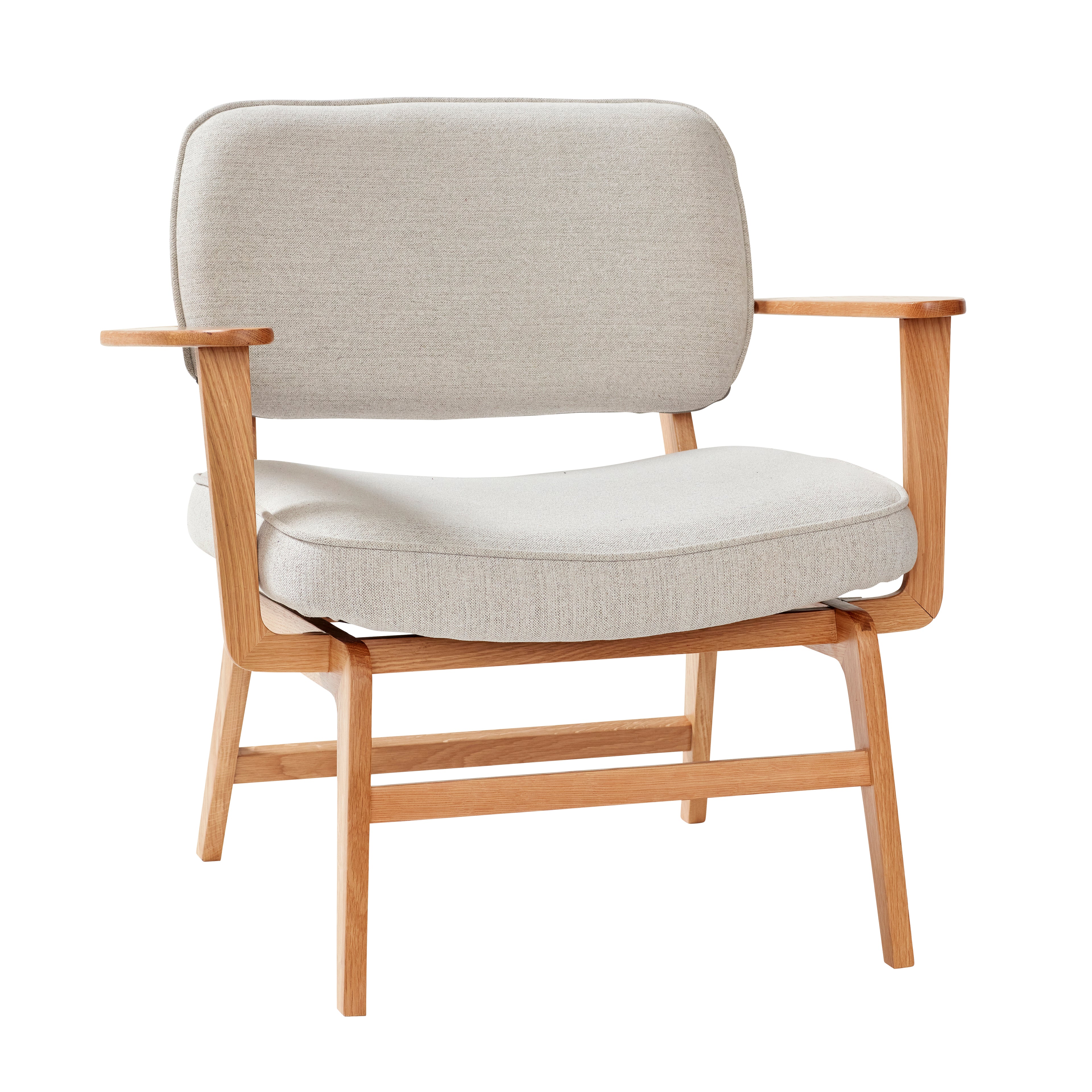 Haze Lounge chair gray/nature - 80x64xh71cm