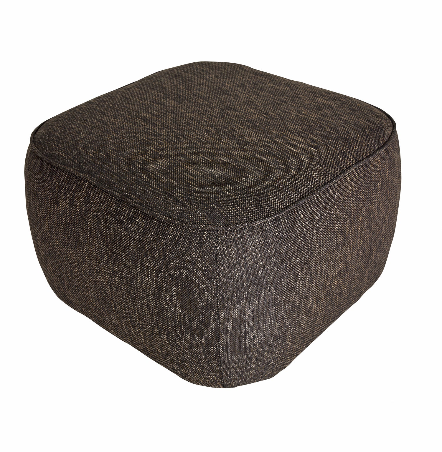 Cube puf dark brown - 57x57xh39cm