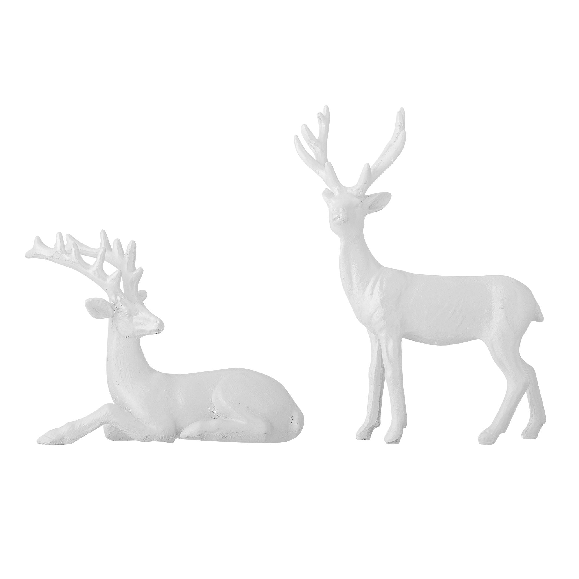 Bloomingville pranzer deco, white, polyresin