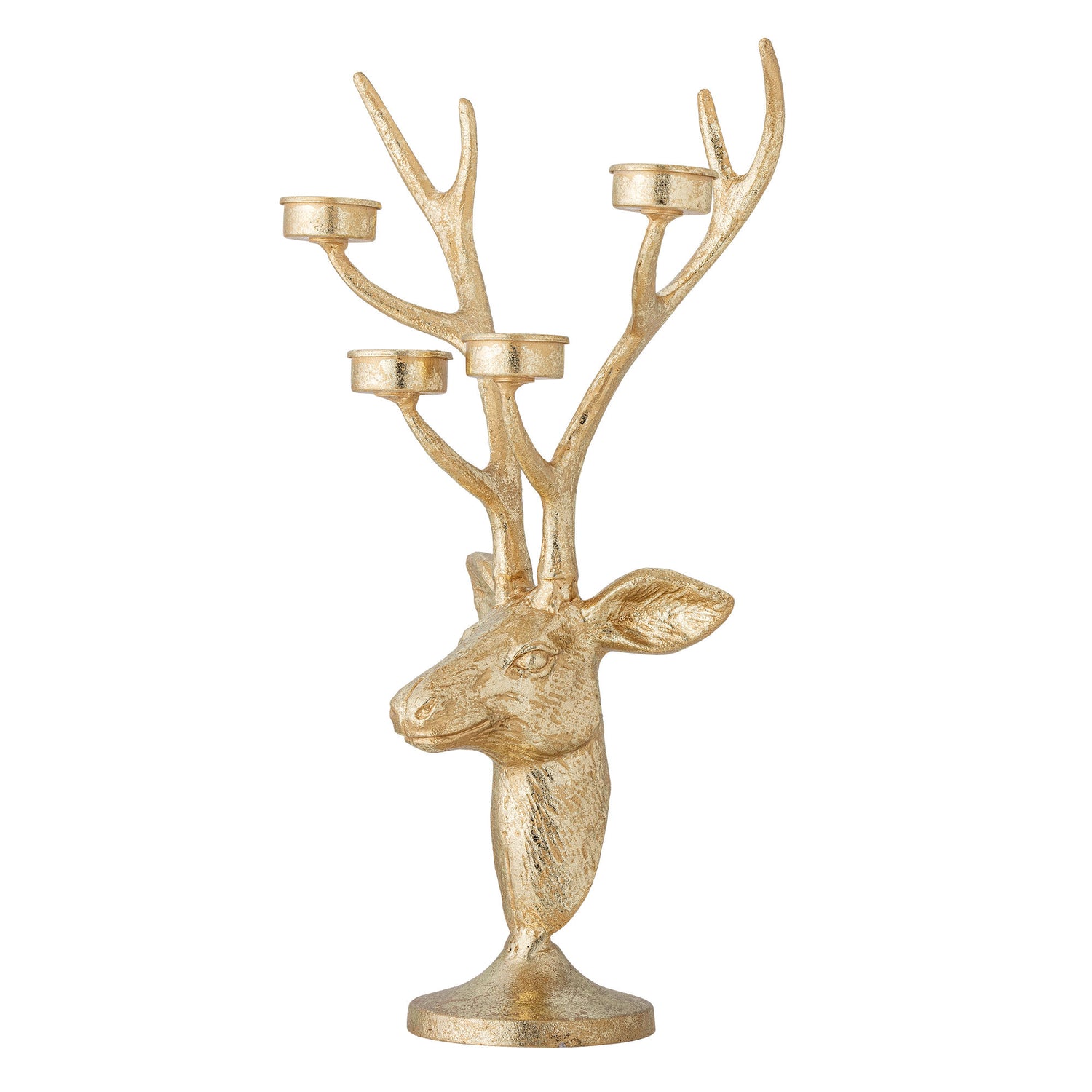 Bloomingville Kanei Fyrfadstage, Gold, Metal