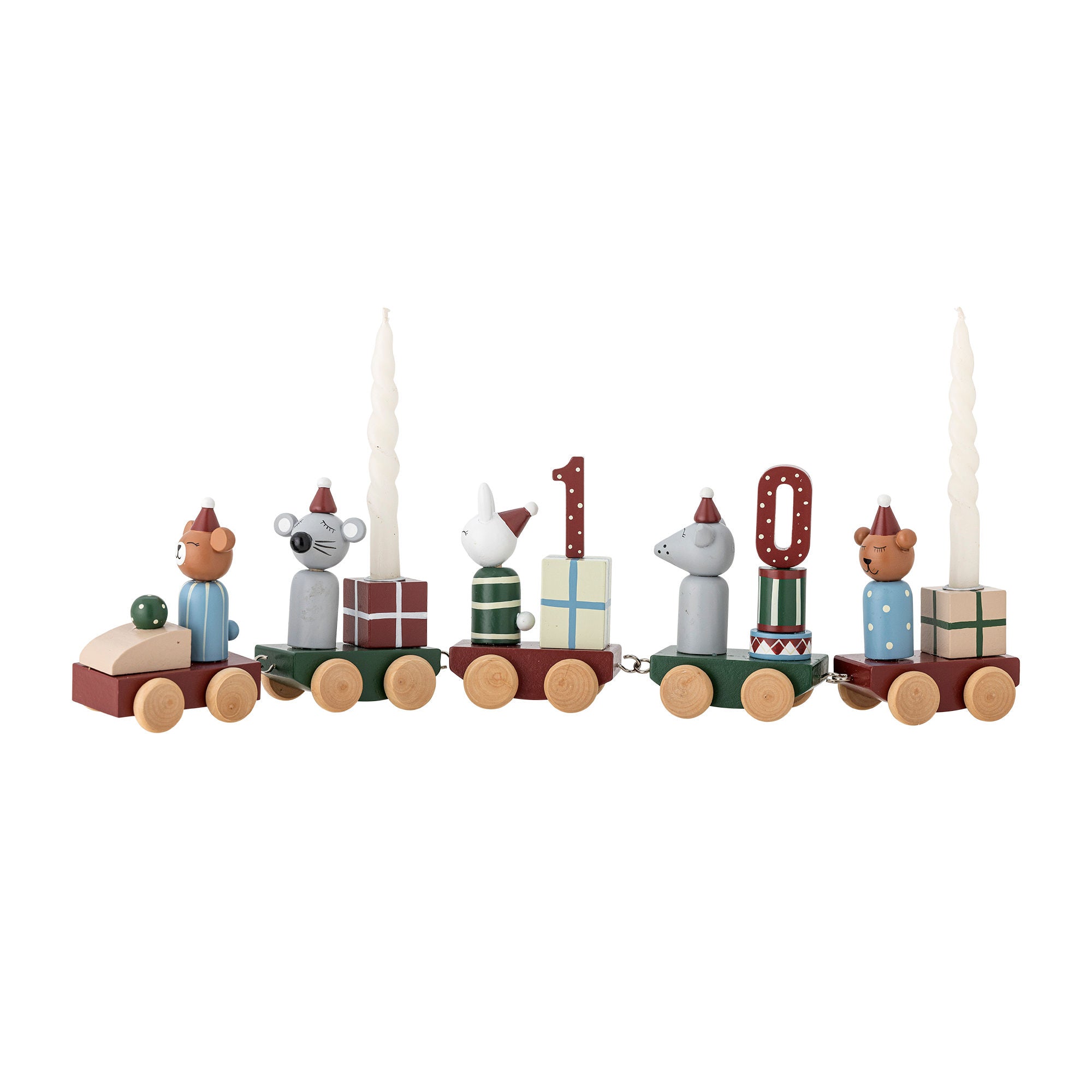 Bloomingville Junaid Deko, Red, FSC®100%, MDF