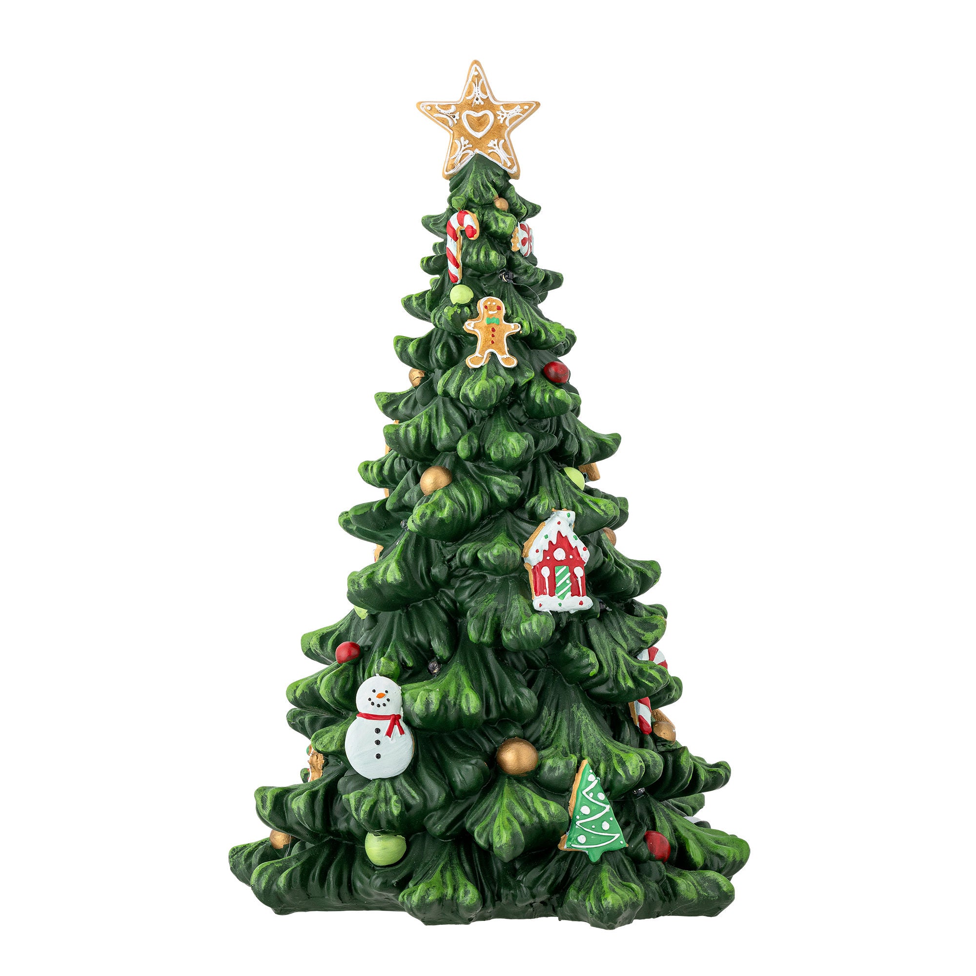 Bloomingville Eddy Deko M/Light, Green, Polyresin