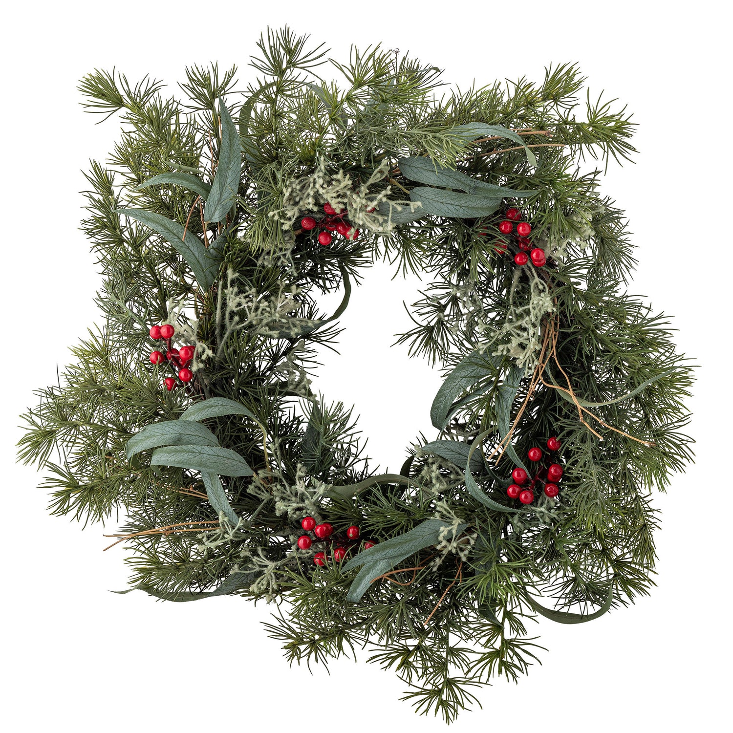 Bloomingville Pine Wreath, Green, Artificial Flowers
