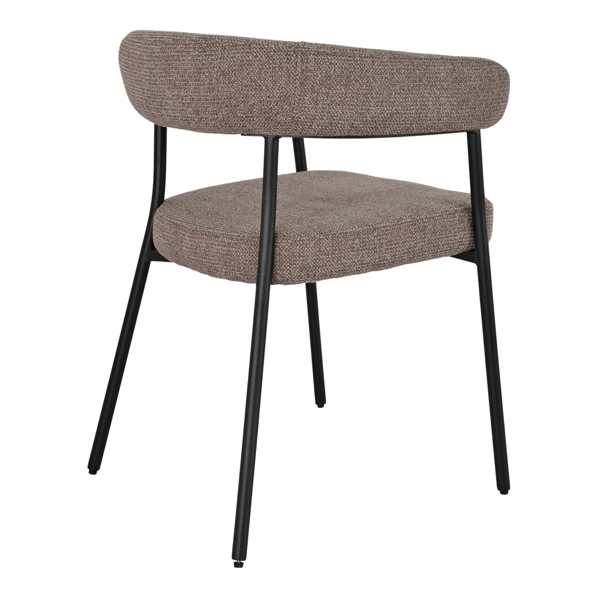 Trivio dining table chair - dining table chair, brown, black legs HN1314