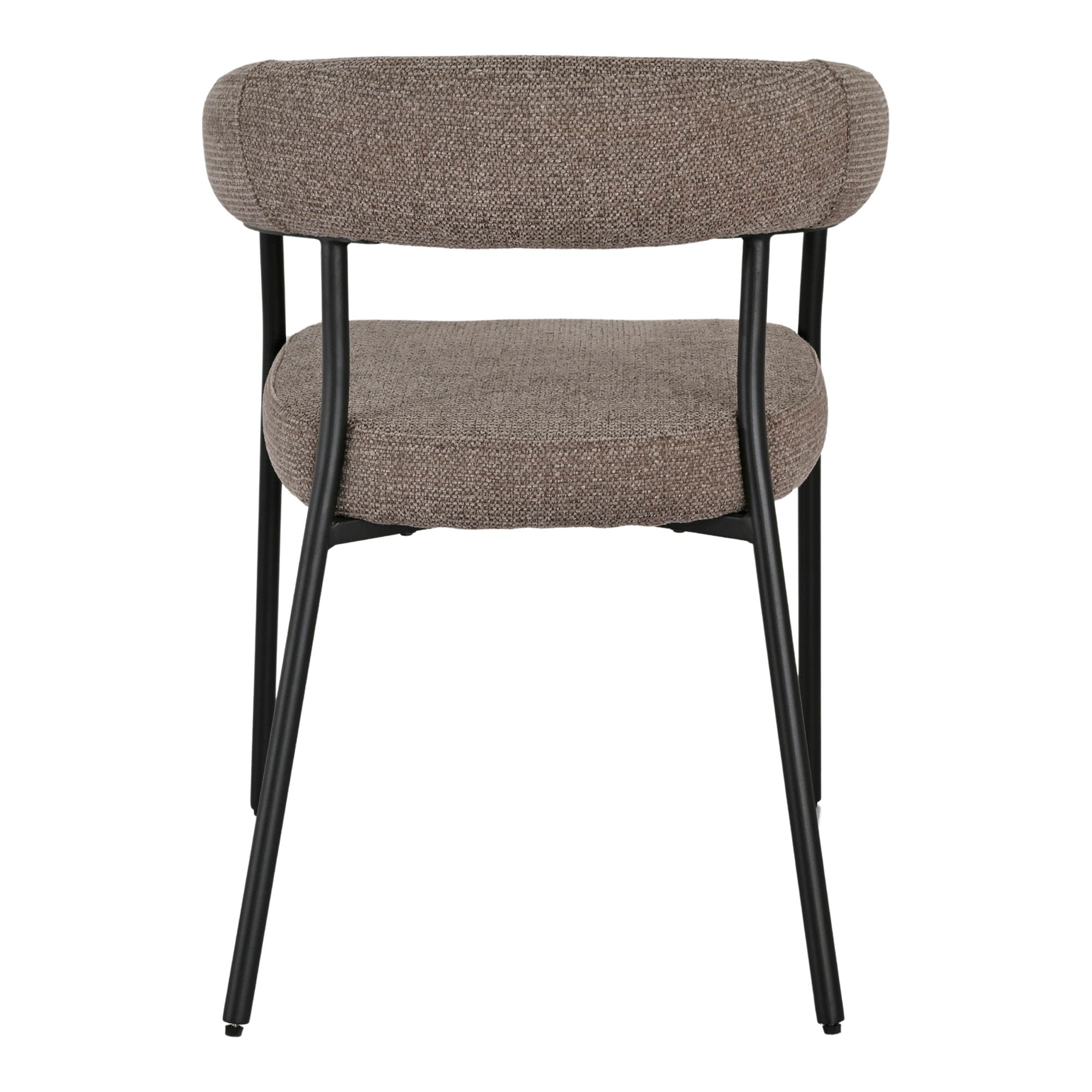 Trivio dining table chair - dining table chair, brown, black legs HN1314