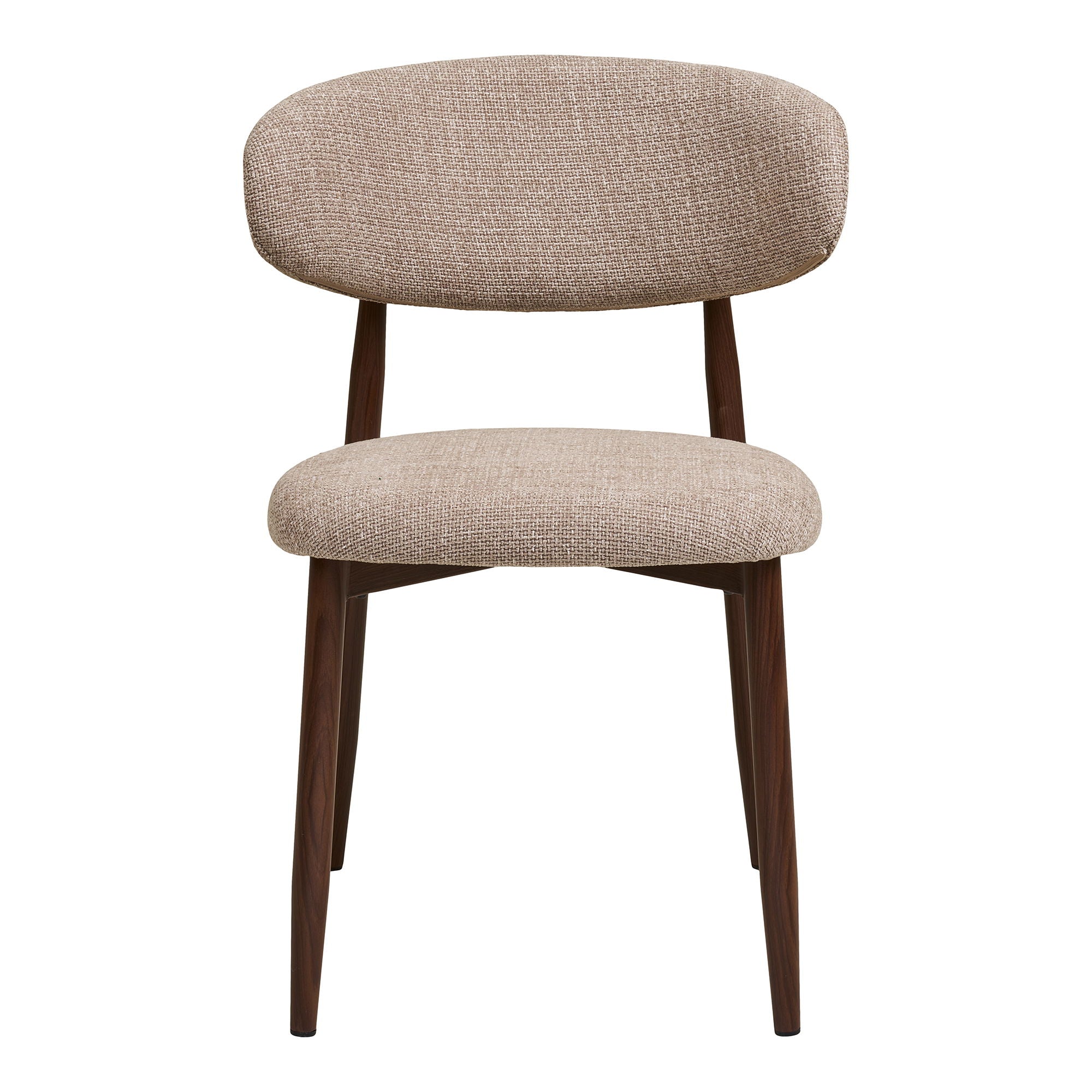 Levanto Dining Table Chair - Dining Table Chair, Sand, Wooden Look Leg, Walnut HN1302