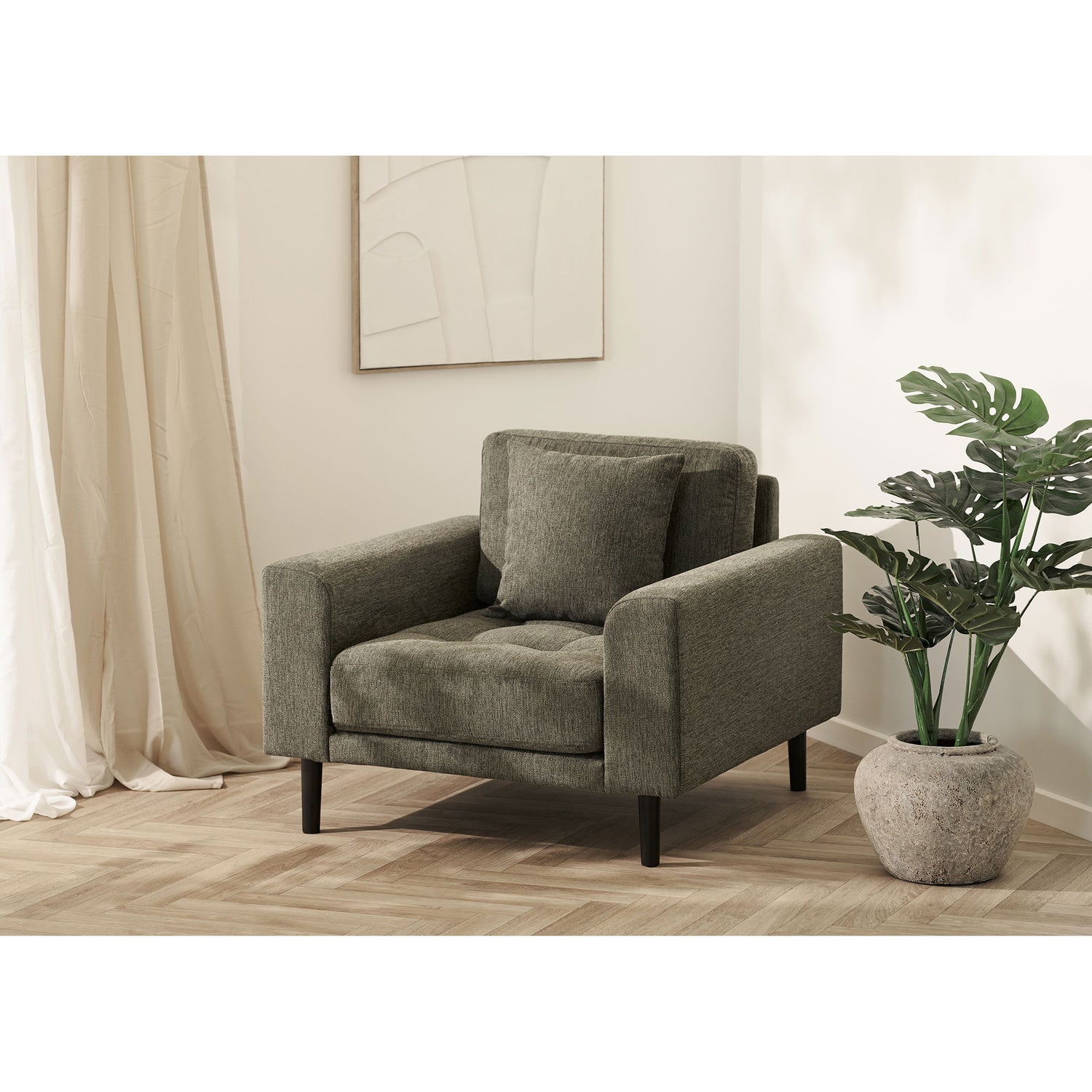 Lido lounge chair - lounge chair, olive green, HN1020