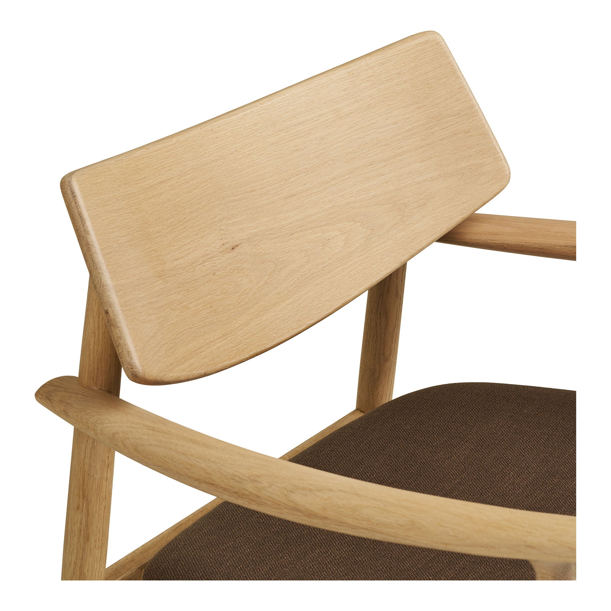 Olvera set - lounge chair and footstool, nature/brown HN1084