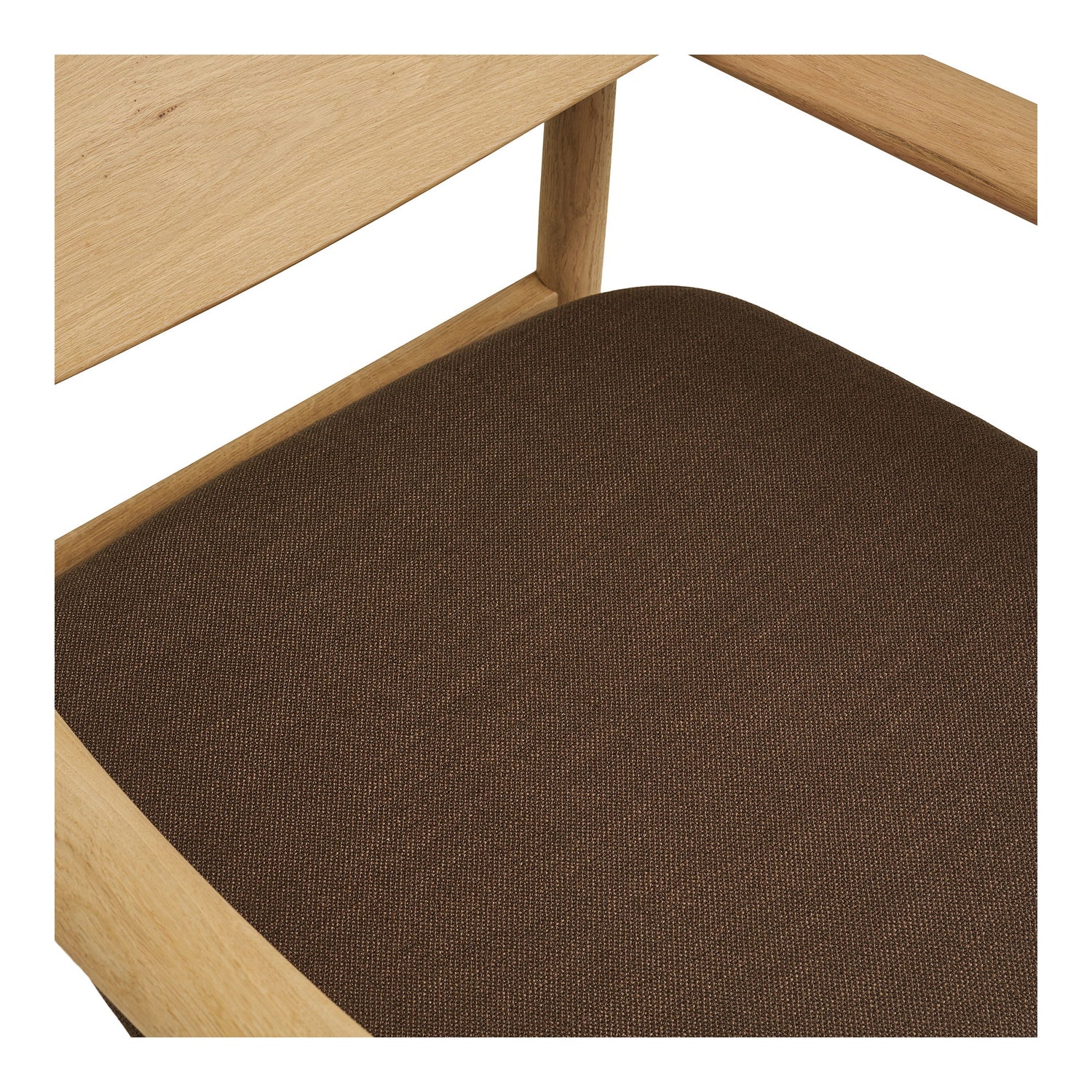 Olvera set - lounge chair and footstool, nature/brown HN1084