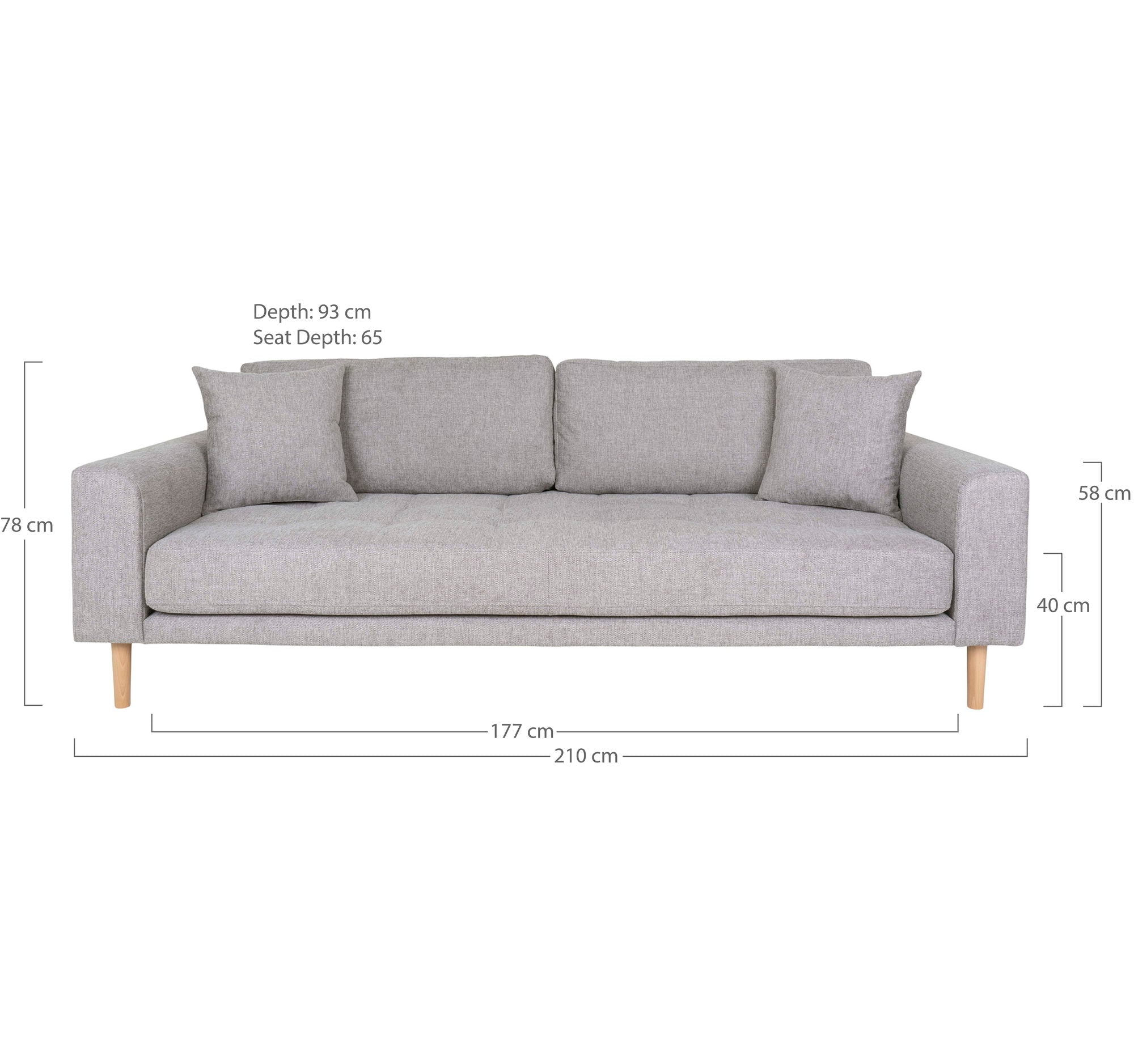 Lido 3 Person Sofa - 3 Person Sofa