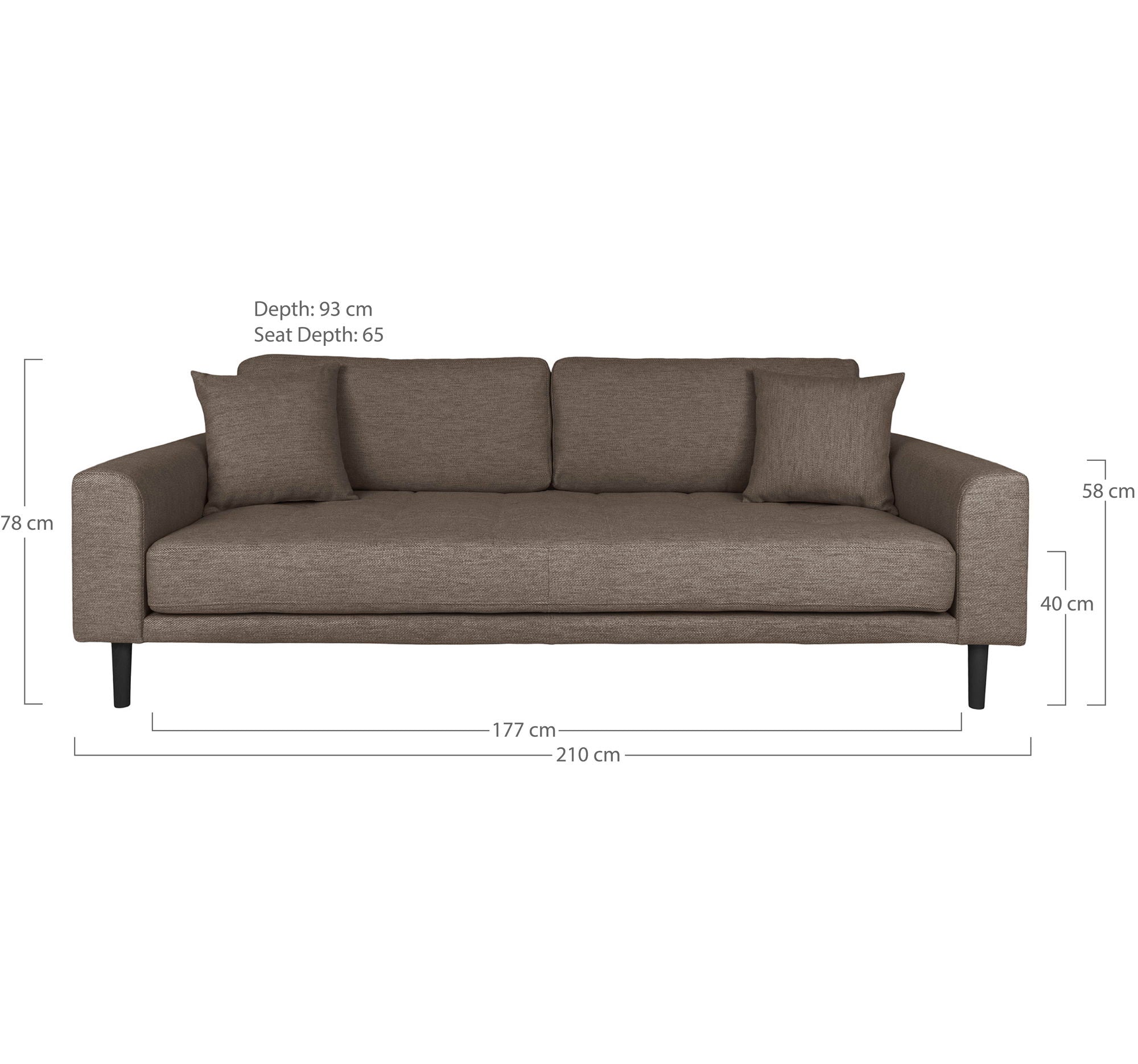Lido 3 Personers Sofa - 3 Personers Sofa