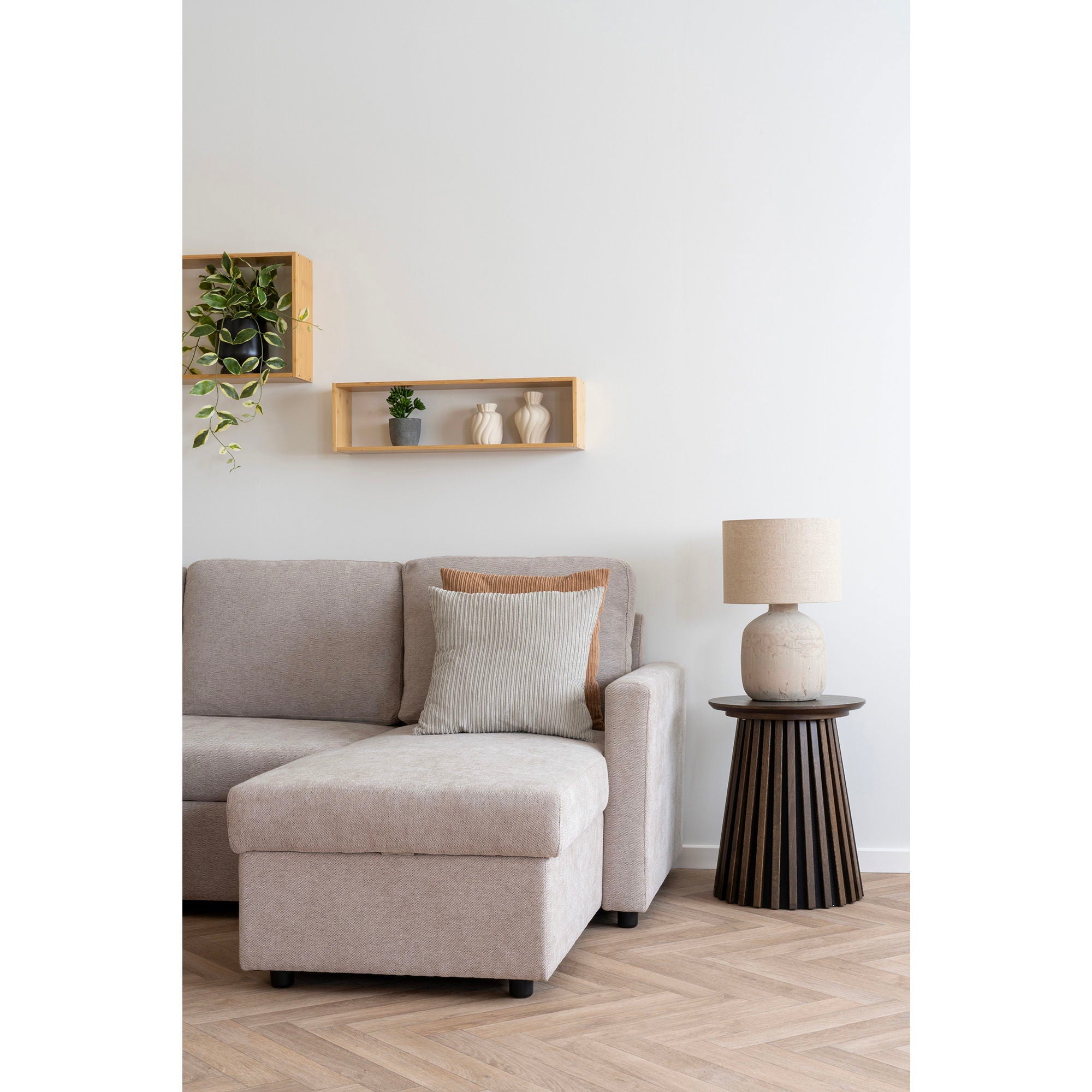 Belfast Chaiselong Sovesofa - Chaiselong sovesofa med opbevaring