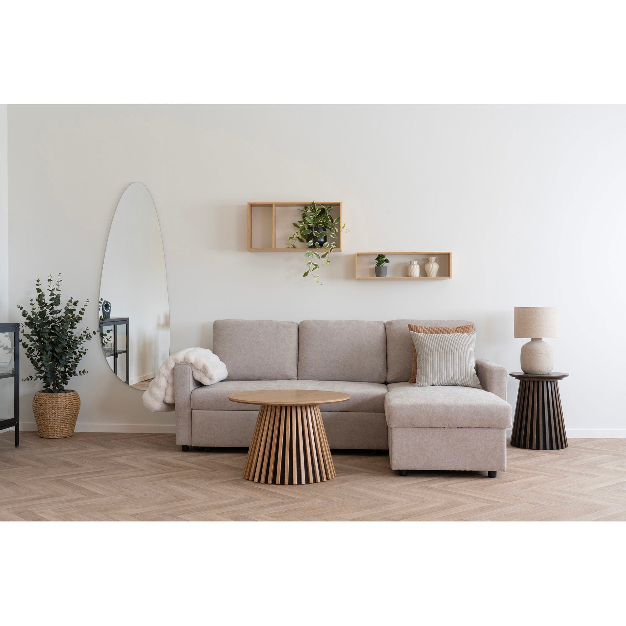 Belfast Chaiselong Sovesofa - Chaiselong sovesofa med opbevaring