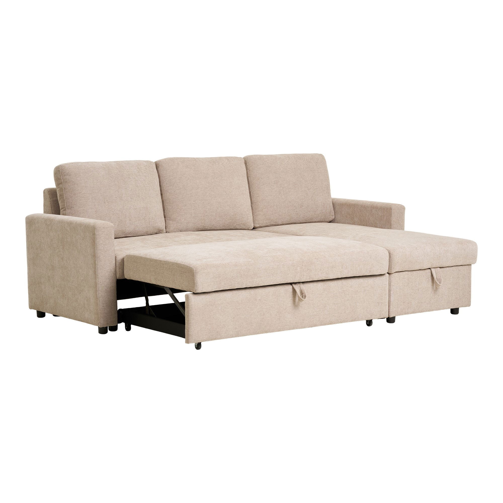 Belfast Chaiselong Sovesofa - Chaiselong sovesofa med opbevaring
