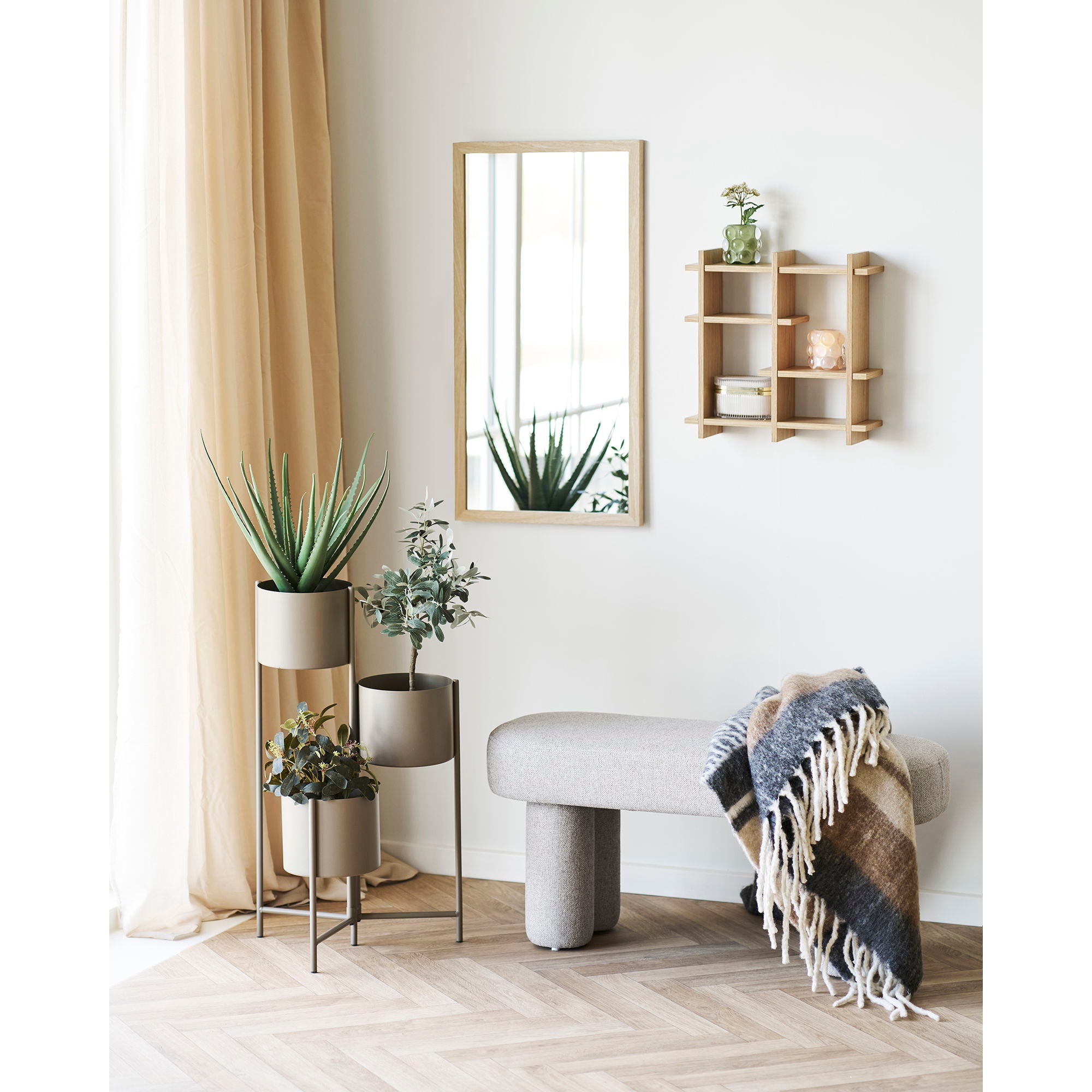 Weston bench - bench, sand 95x36x45 cm, HN1088