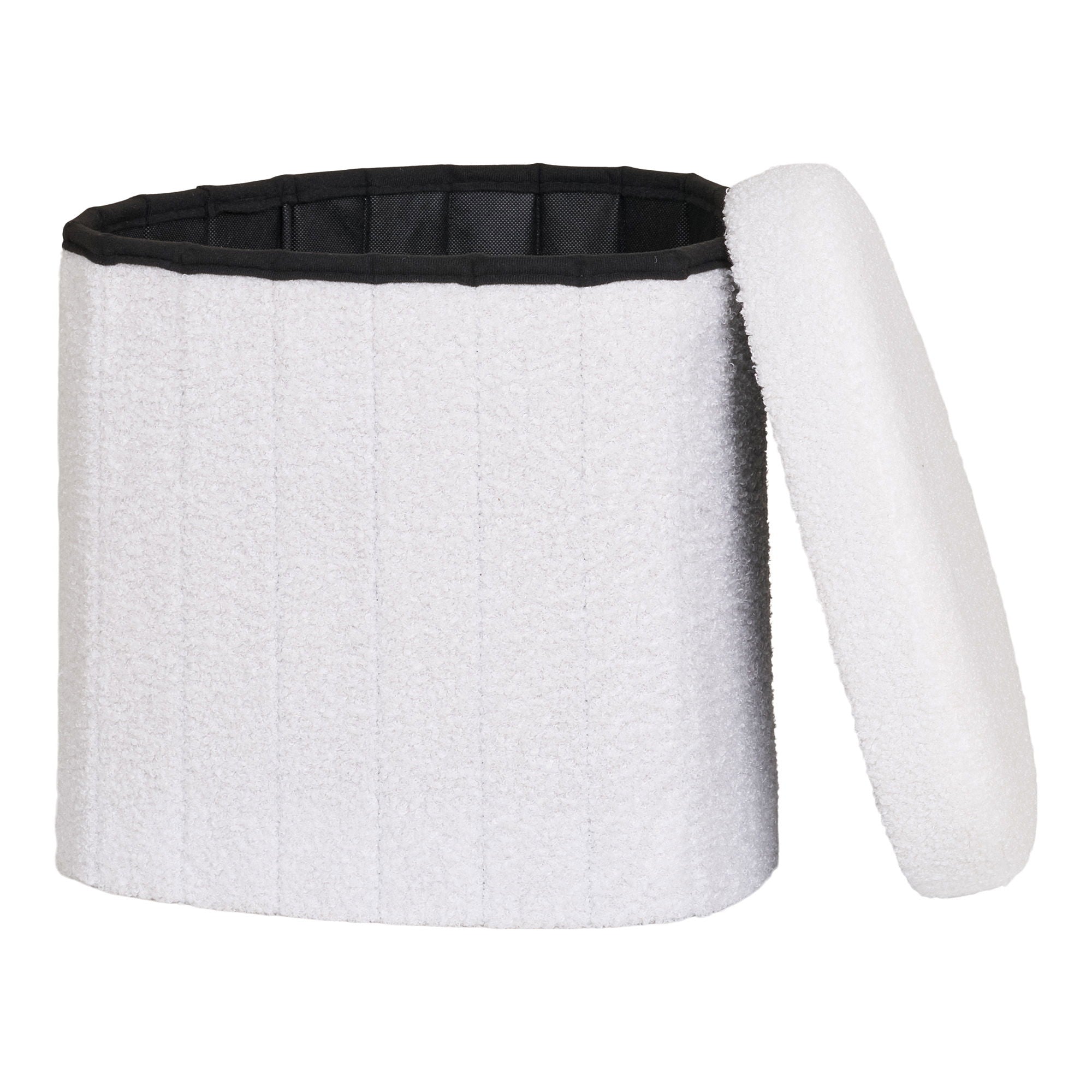 PUF, TEDDY, WHITE, HN1310<br>42,5x36.5 cm