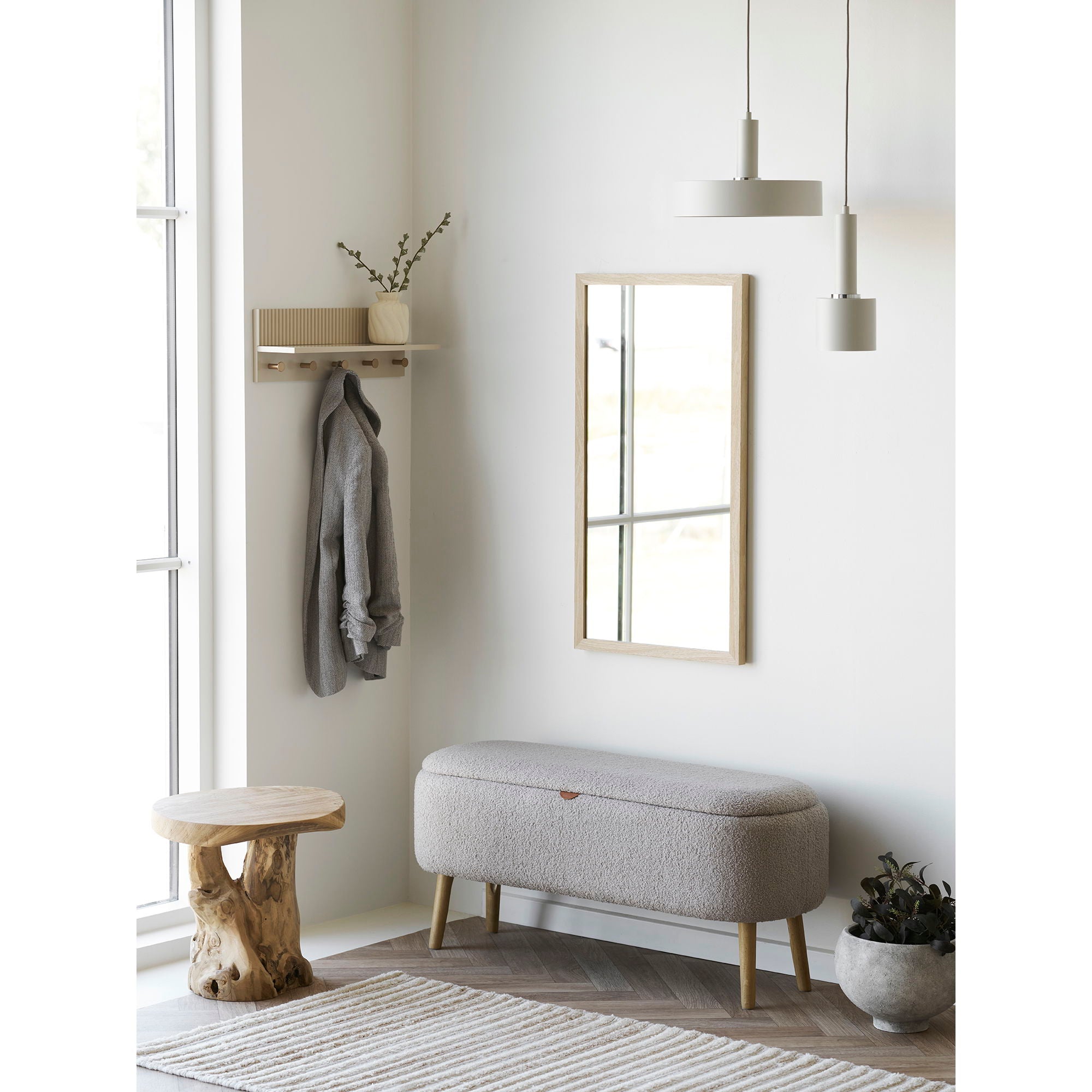 Palena side table - side table, teak, nature Ø40x45 cm