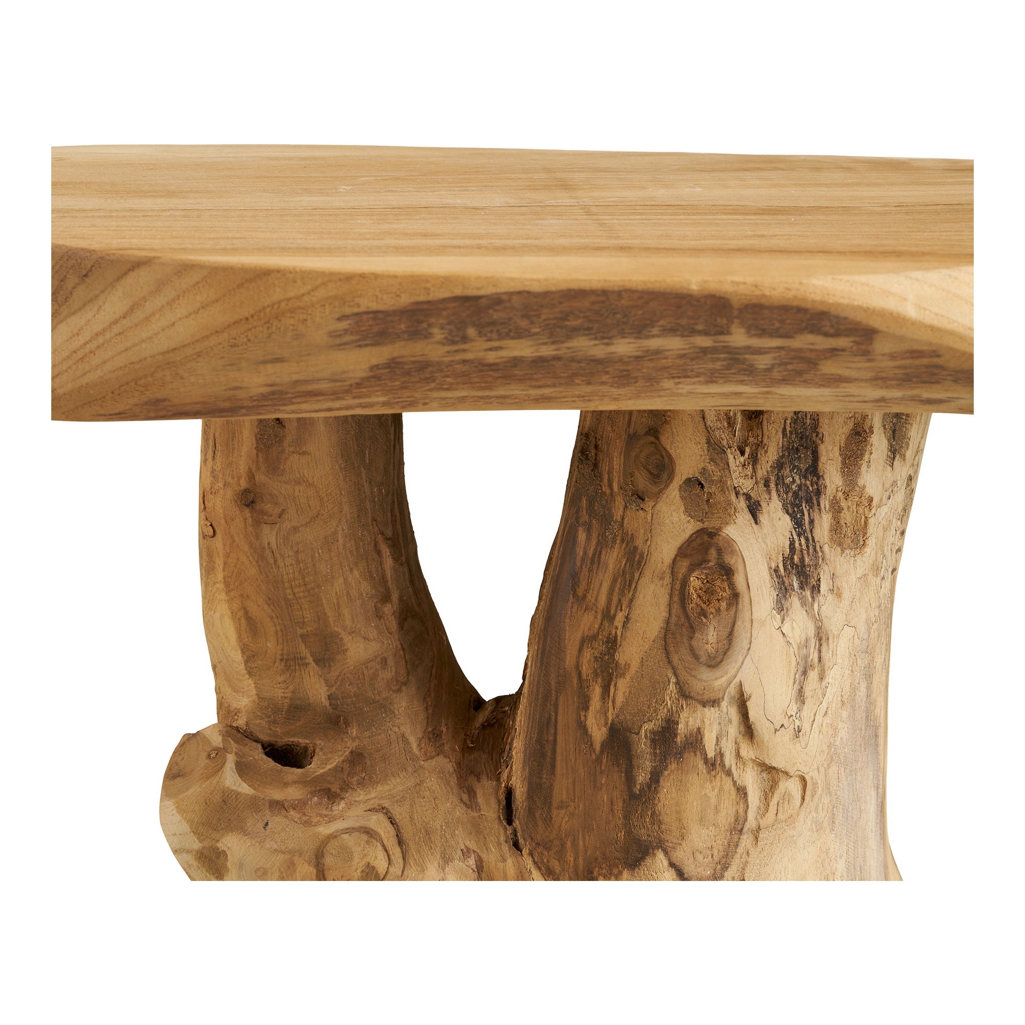Palena side table - side table, teak, nature Ø40x45 cm