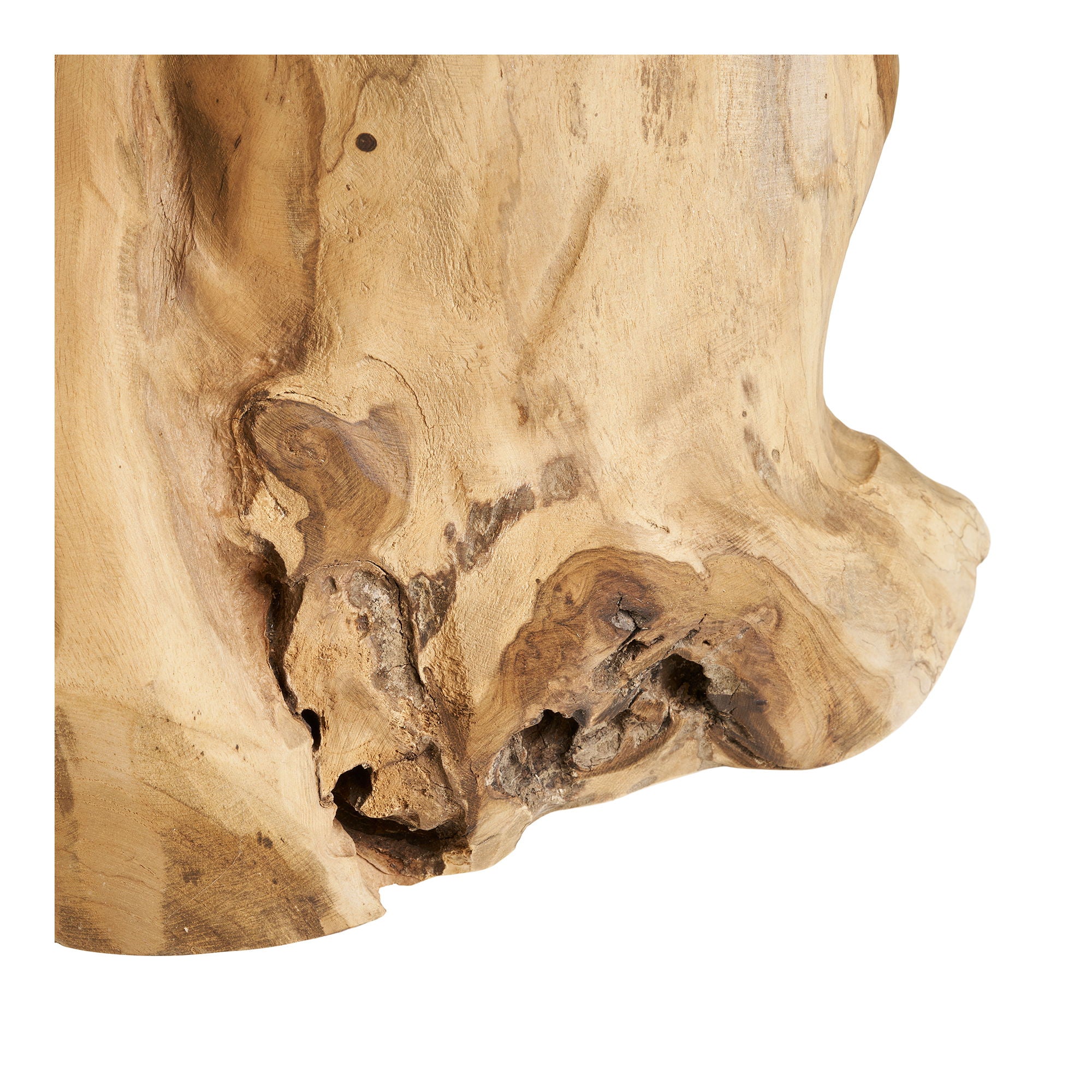Palena side table - side table, teak, nature Ø40x45 cm