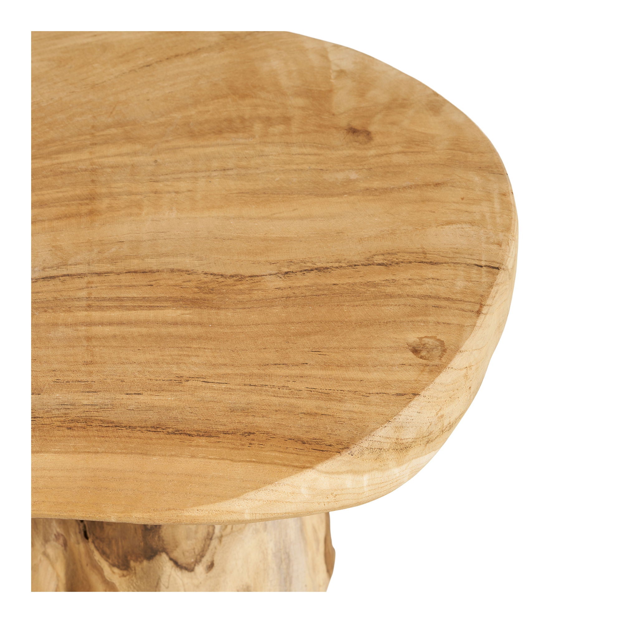 Palena side table - side table, teak, nature Ø40x45 cm