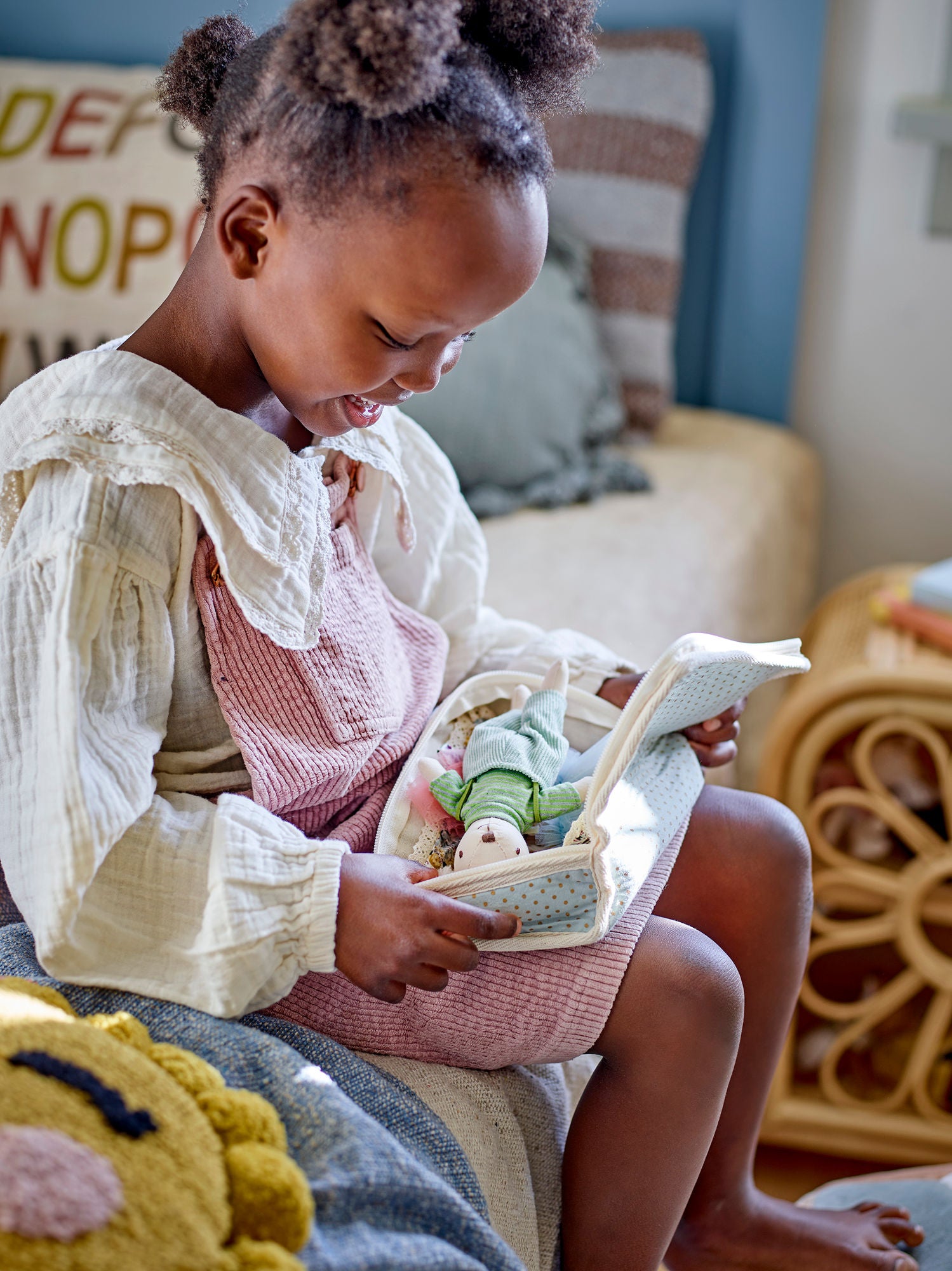 Bloomingville Mini Lara doll, brown, polyester