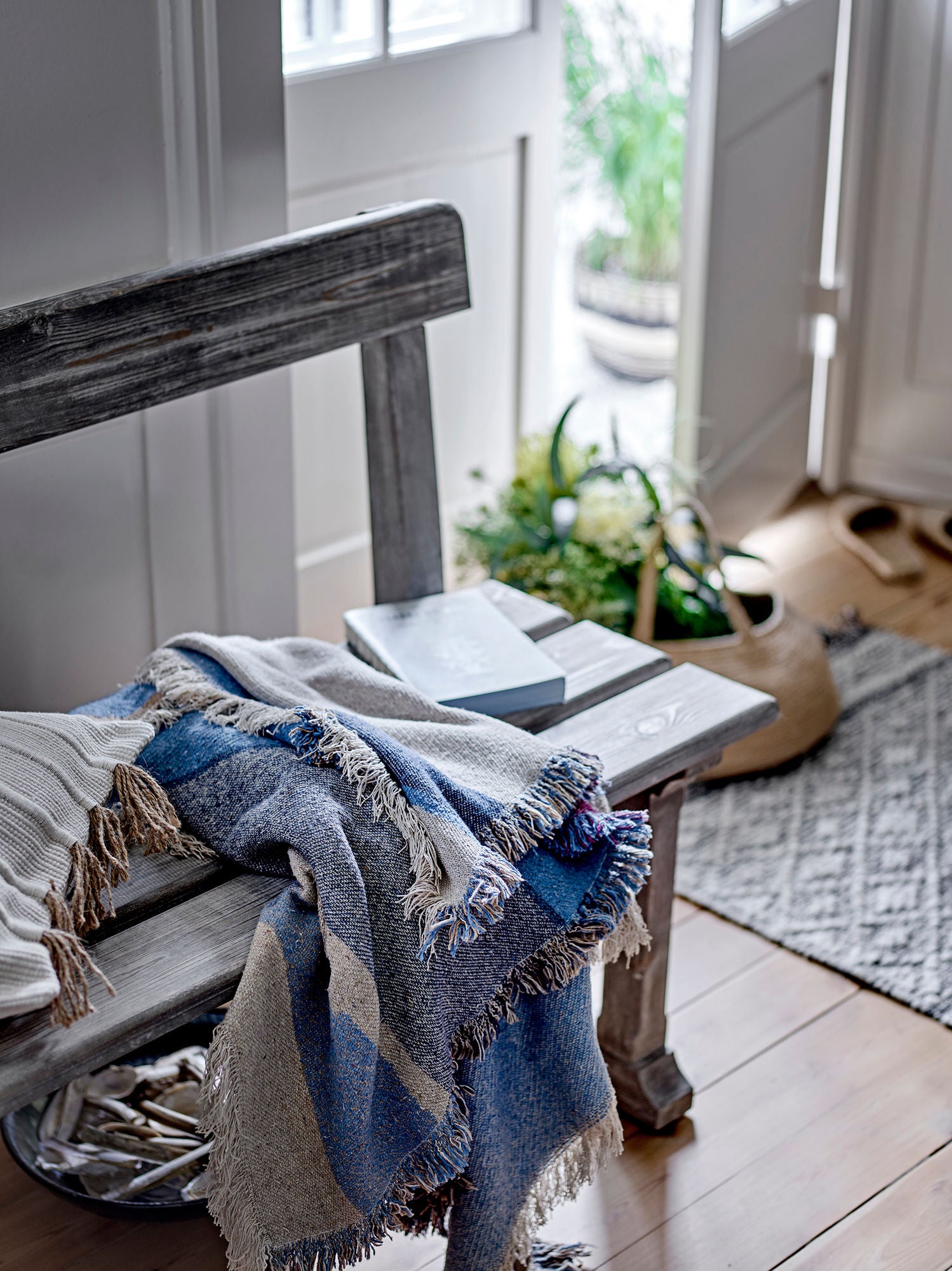 Creative Collection Portland Bench, Nature, Reclaimed Pine Wood