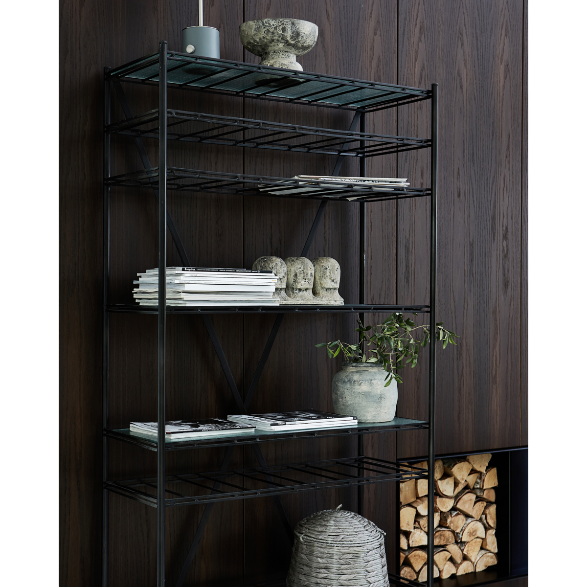 Shelf, Hdgany, black