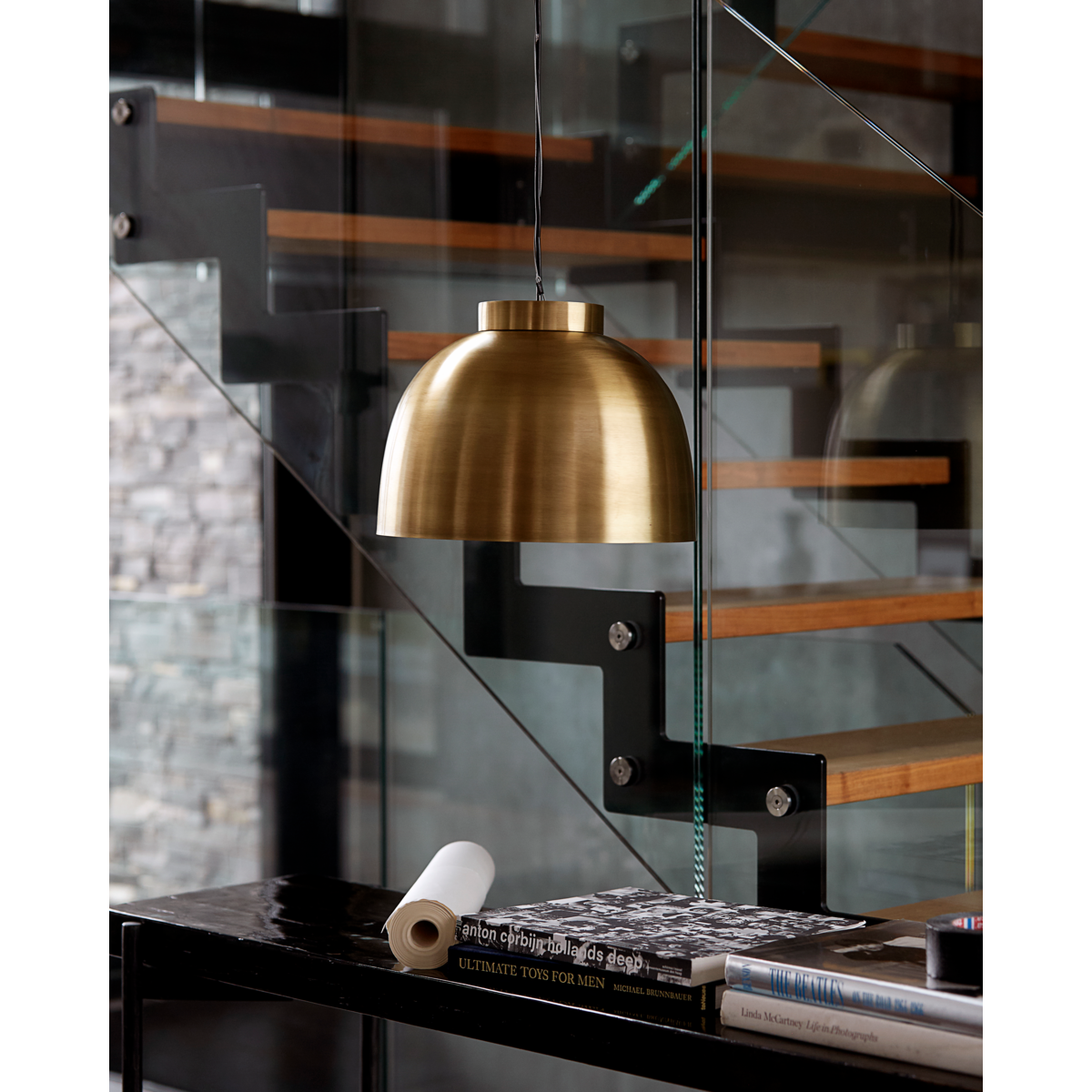Lamp, HDBowl, brass