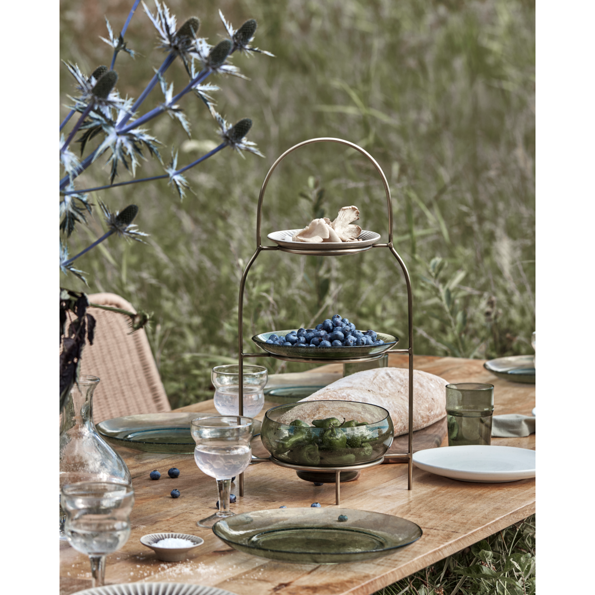 Plate set, hdsana, antique brass finish