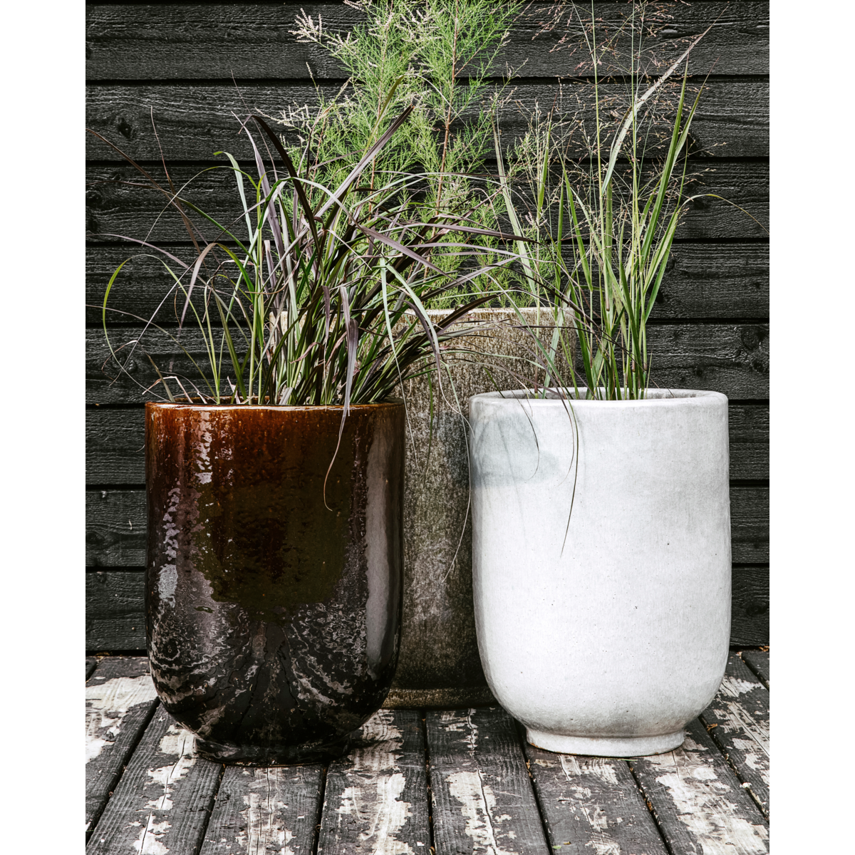 Herbal pot, HDPHO, dark brown