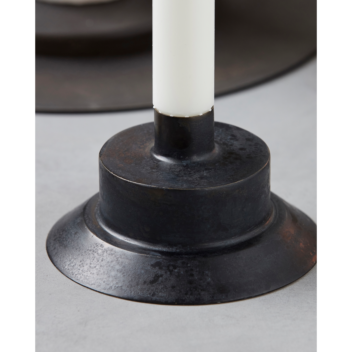 Fyrfadstage, Lid, Antique Brass
