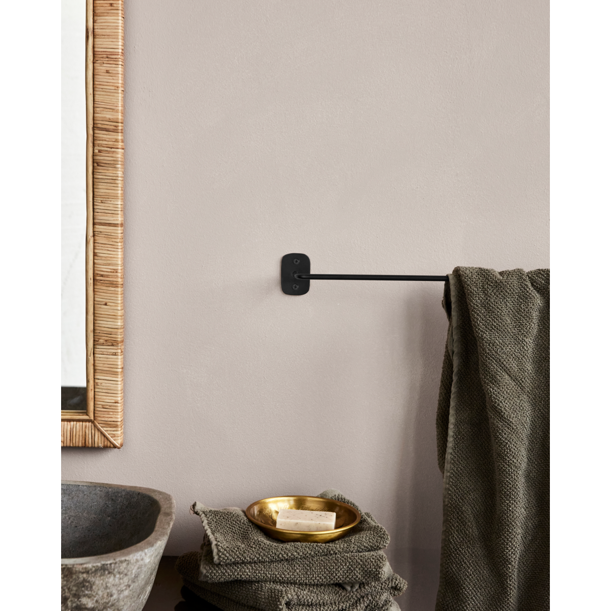 Towel holder, pati, black
