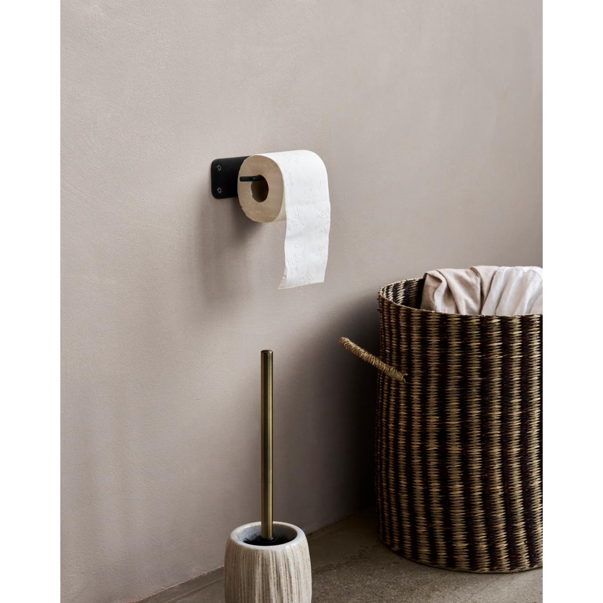 Toilet paper holder, hdpathy, black