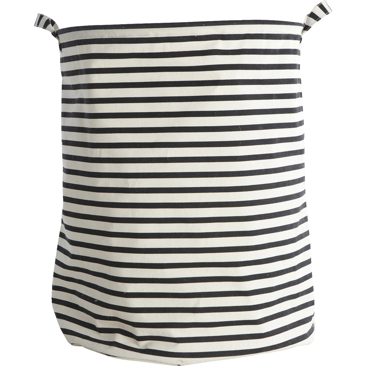 Laundry bag, hdstripes, black h: 50 cm, dia: 40 cm