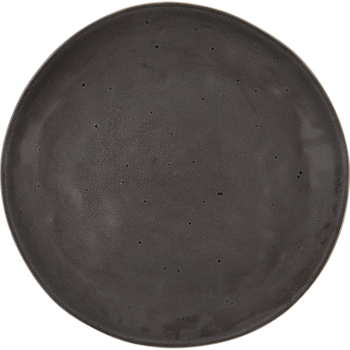 Dinner plate, Hdrustic, dark gray