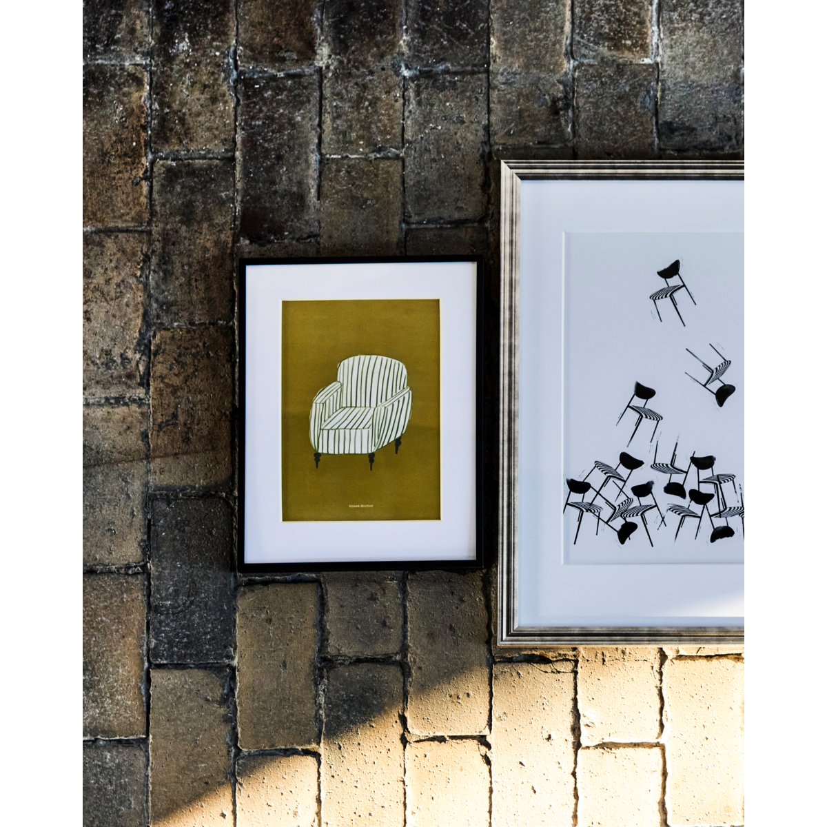 WALL ART HDCHAIR, mustard yellow