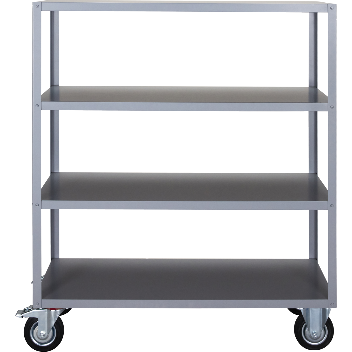 Shelf with 4 wheels, hdtrolley, gray