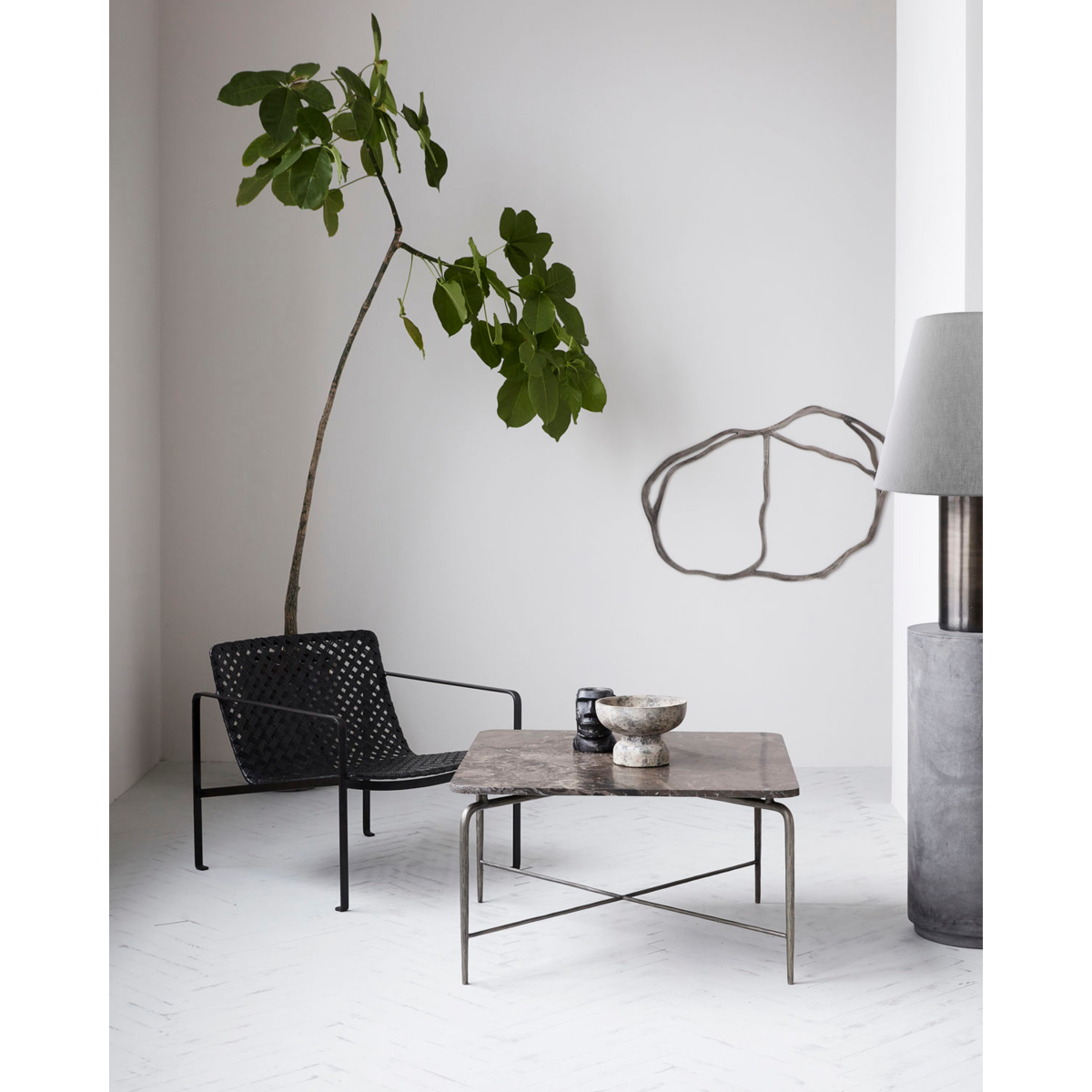 Lamp foot, hdbakora, antique metallic