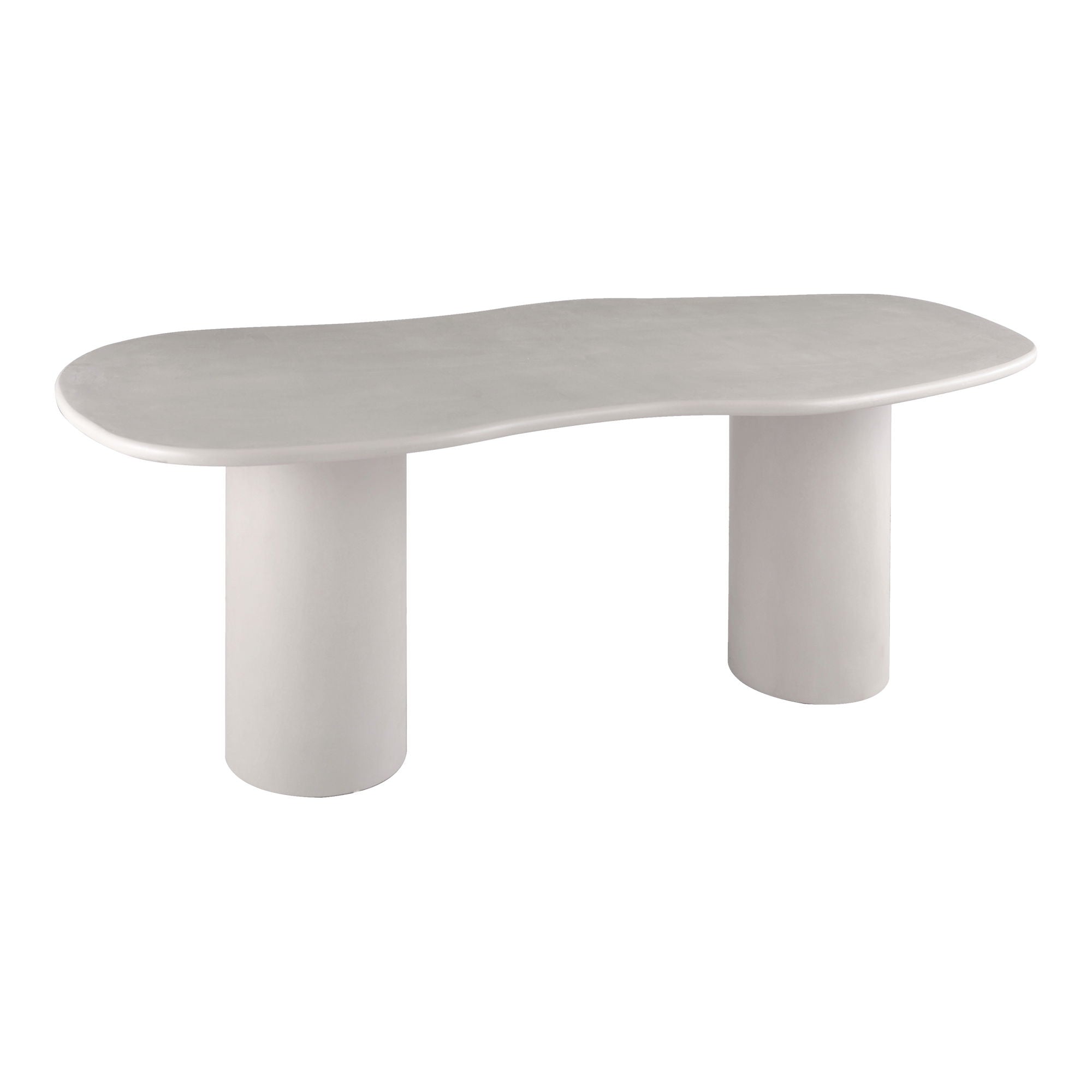 Dining table, cement look, light gray 96x200x76 cm