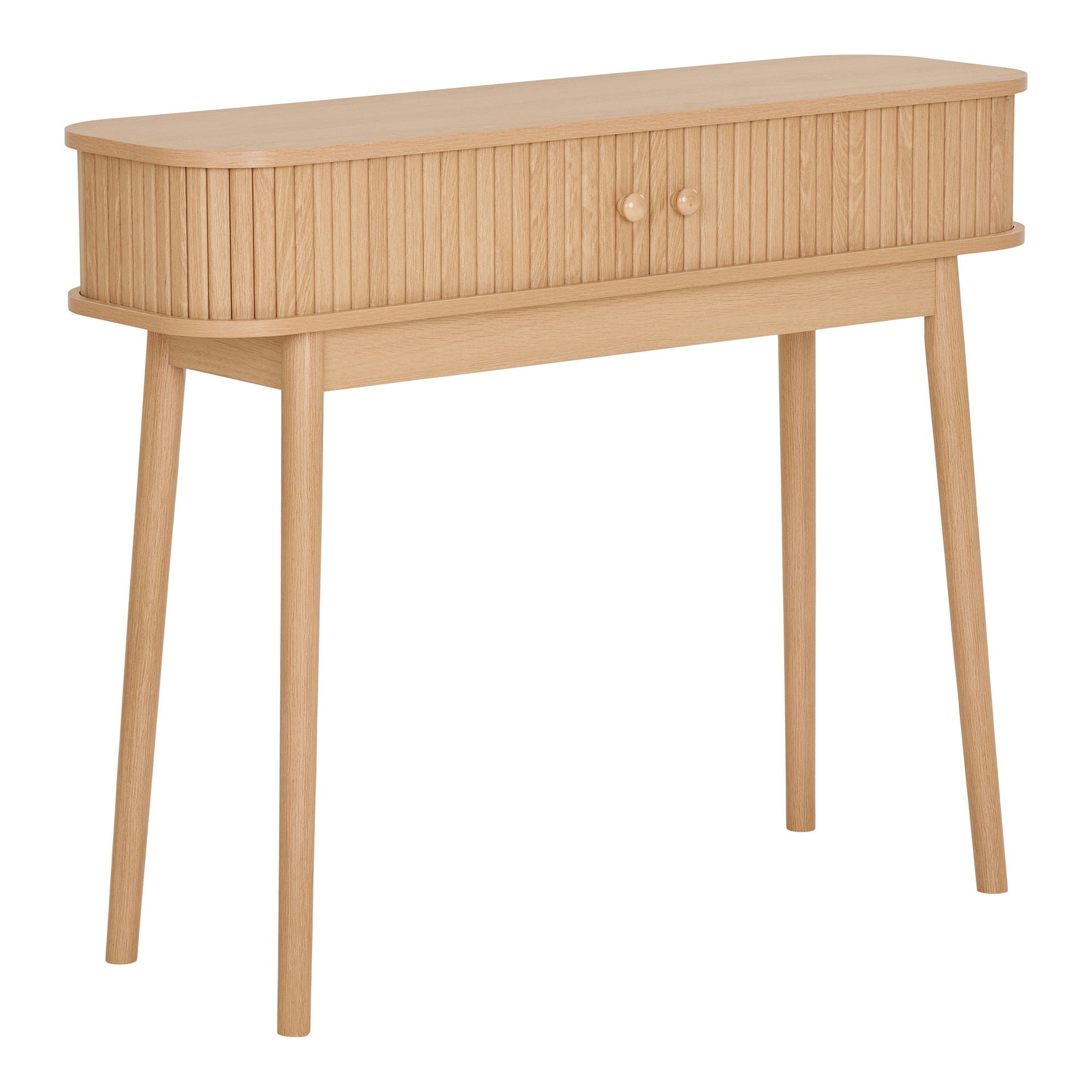 Console table, 2 doors, natural<br>100x30x80 cm