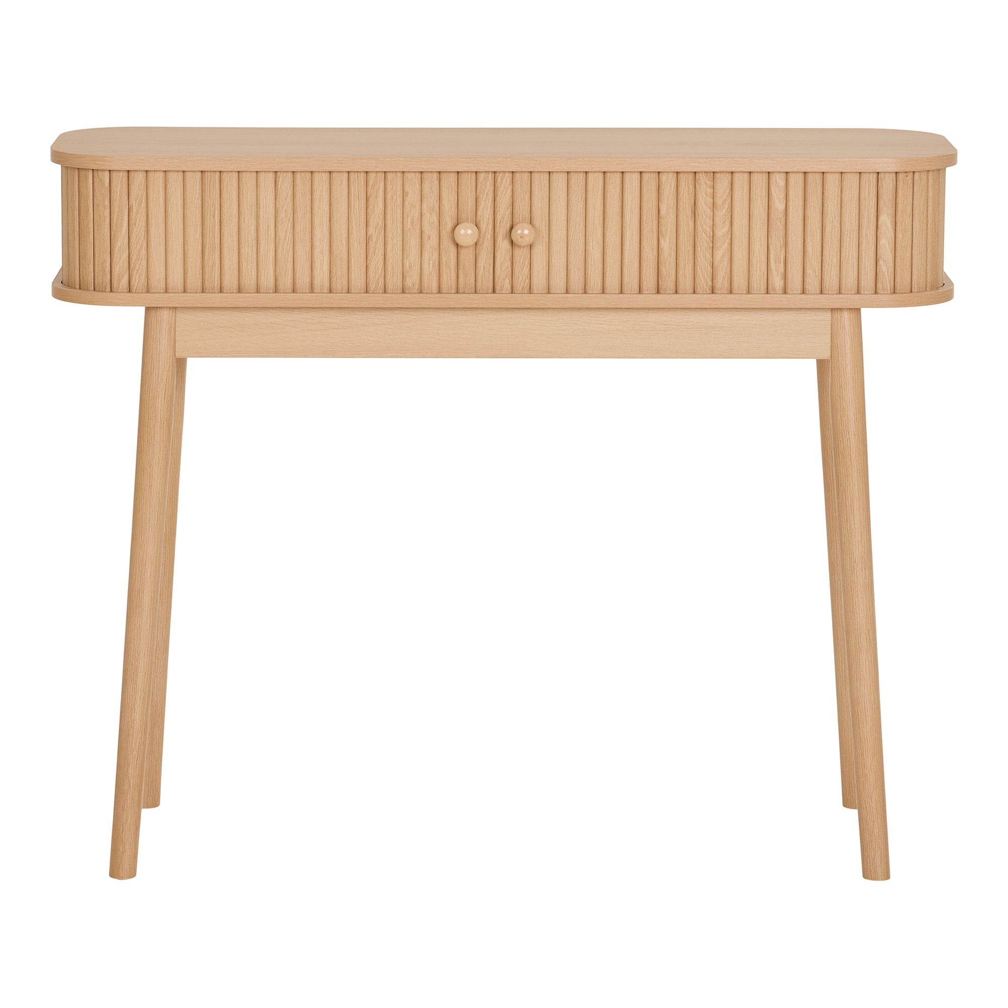 Console table, 2 doors, natural<br>100x30x80 cm