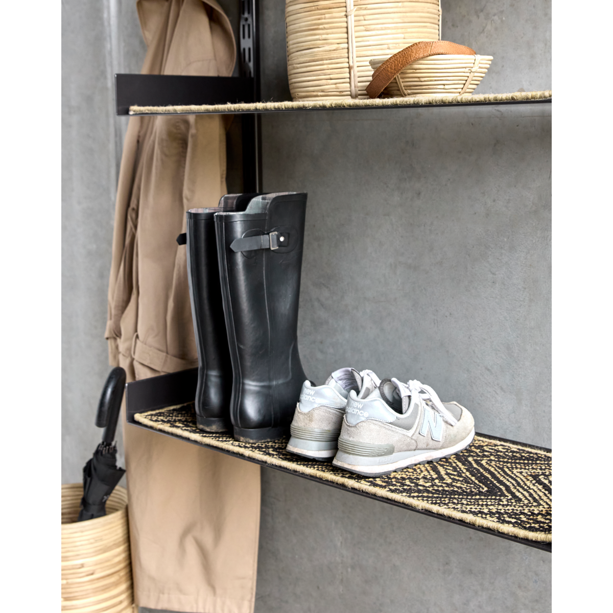 Blanket, hdmonta, black; natural