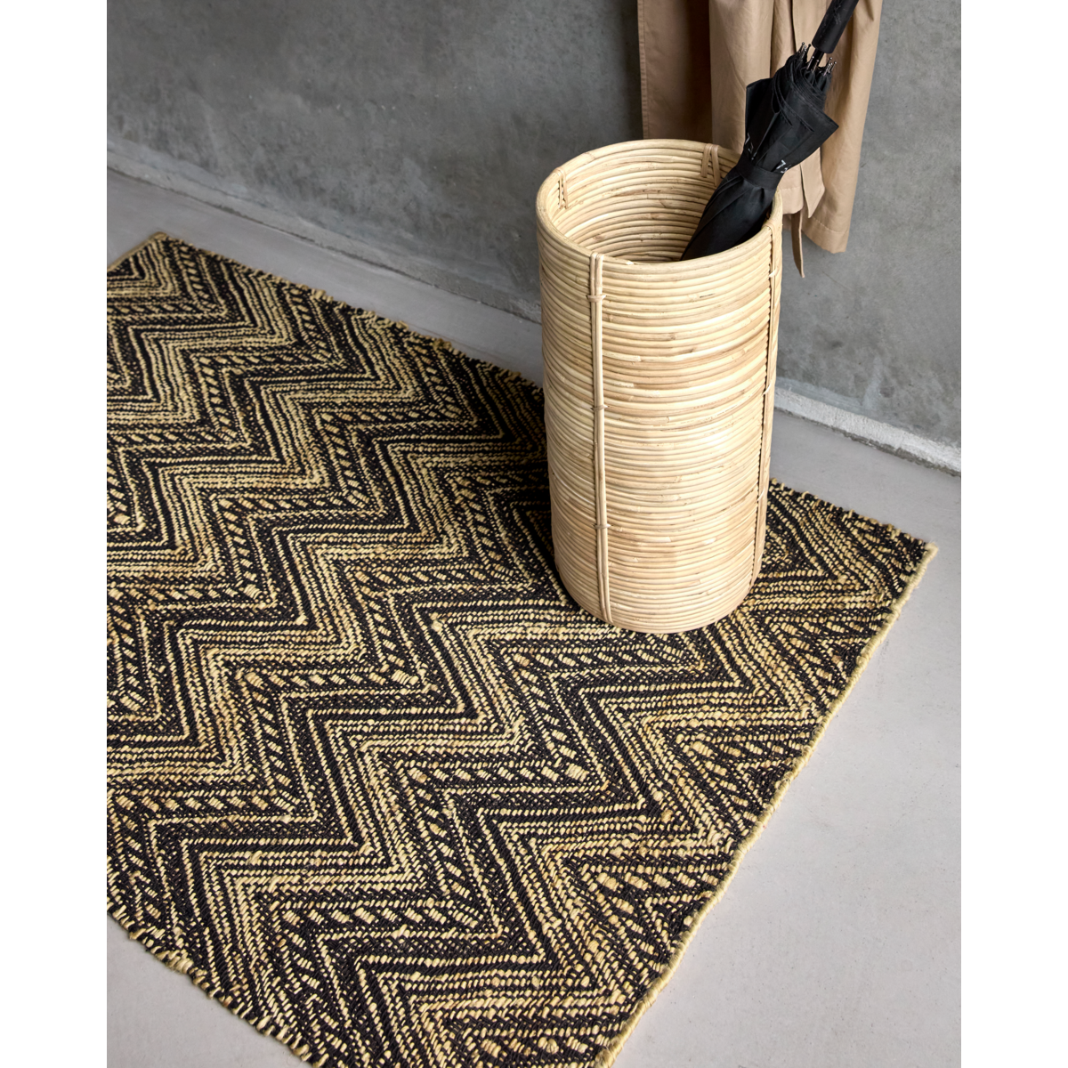 Blanket, hdmonta, black; natural