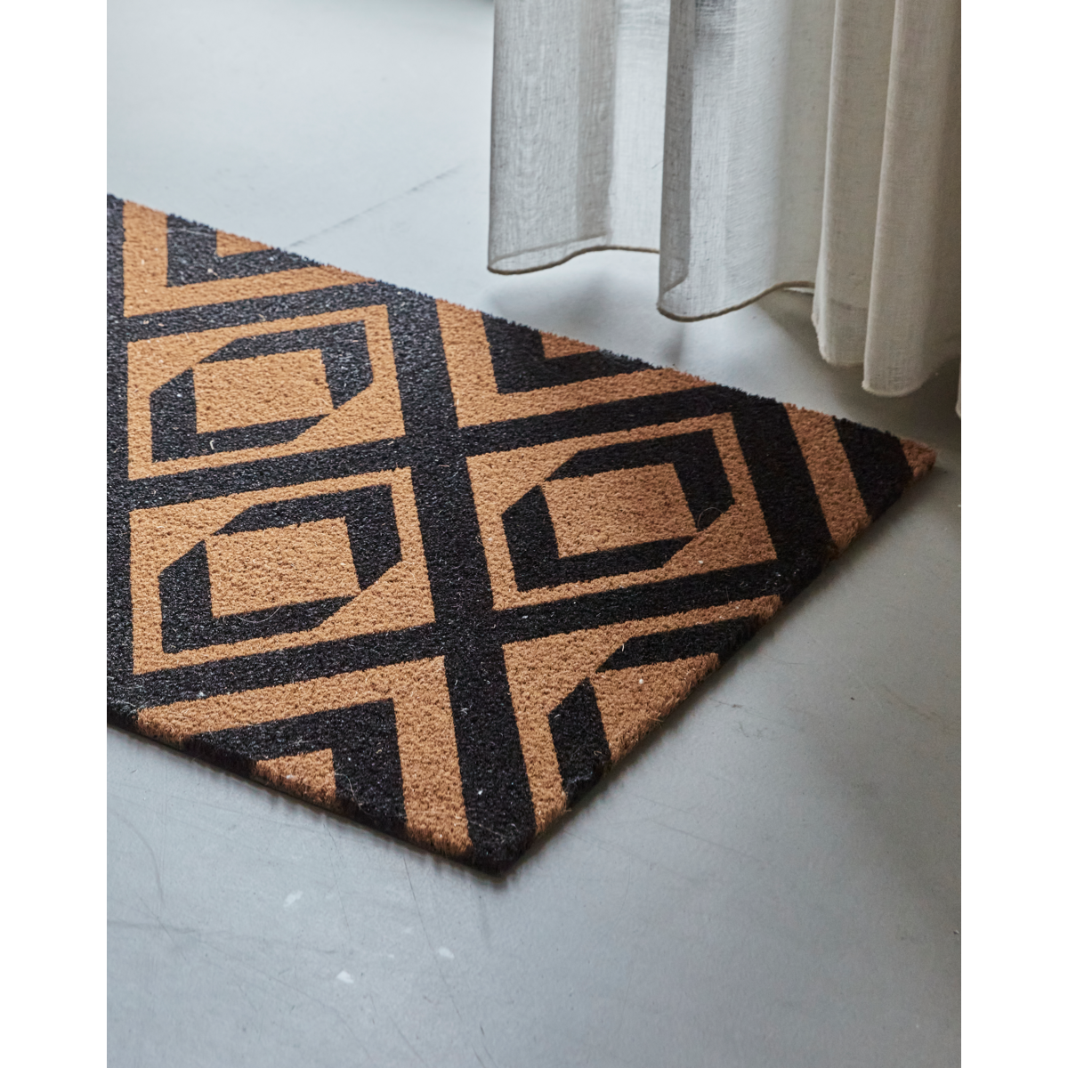 House Doctor - Door Mat, Hdindi, Nature; Black