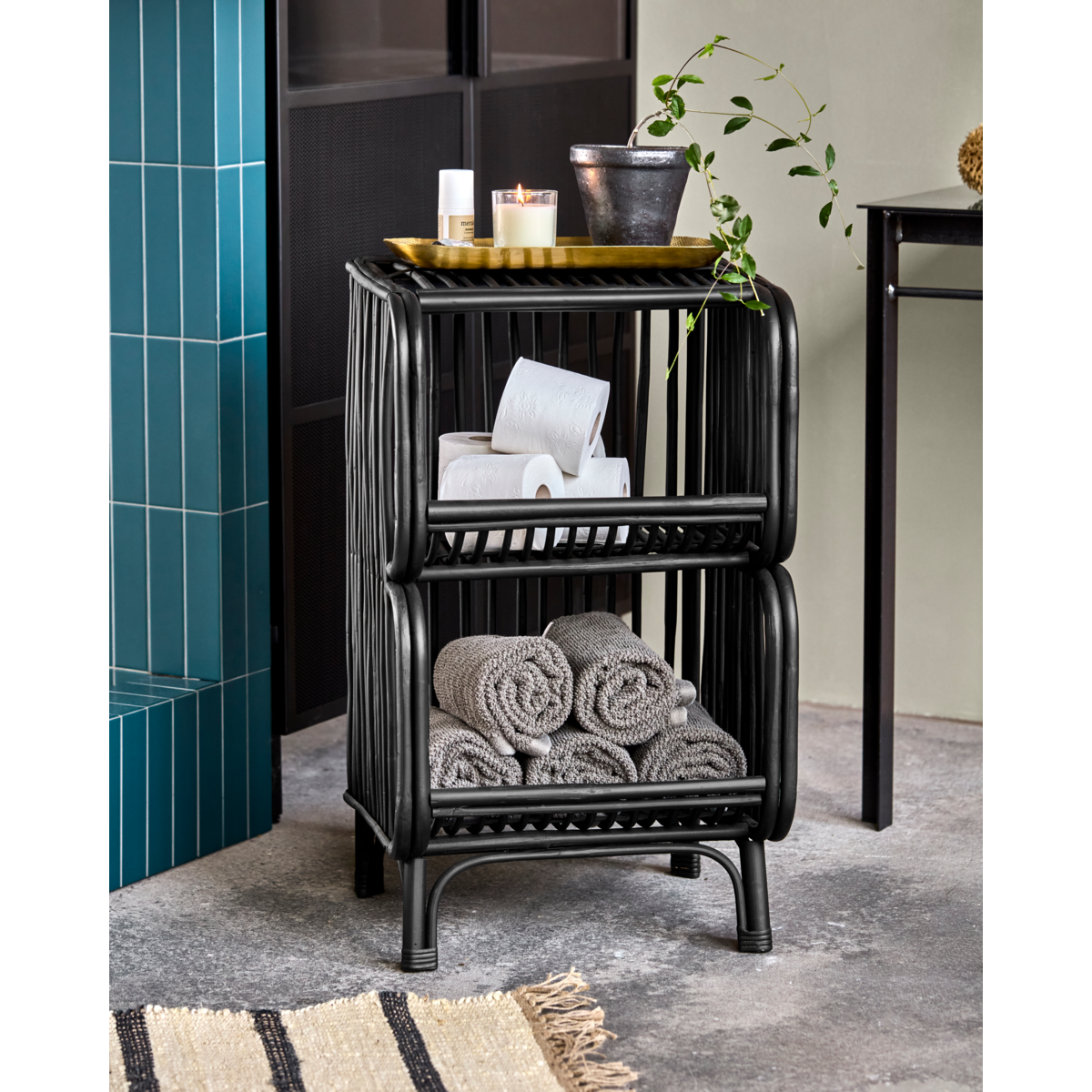 Side table, HDShelf, black