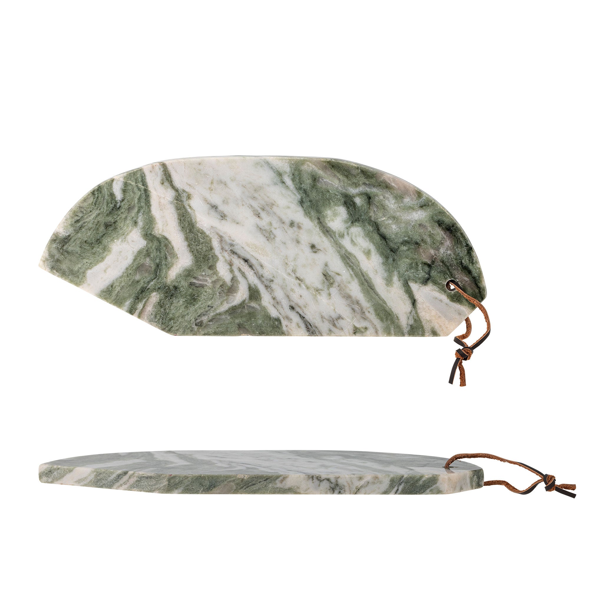Bloomingville ziggy cutting board, green, marble