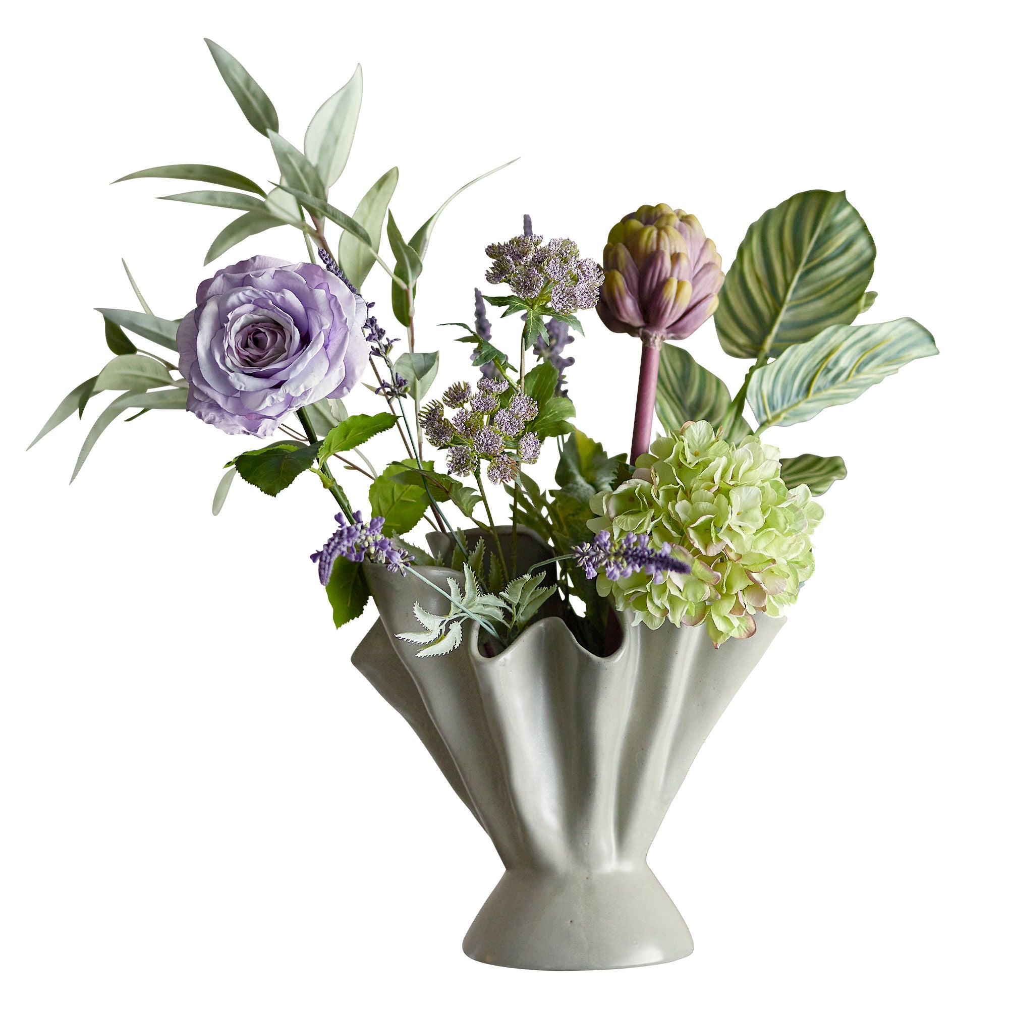 Bloomingville Whisper bouquet, purple, artificial flowers