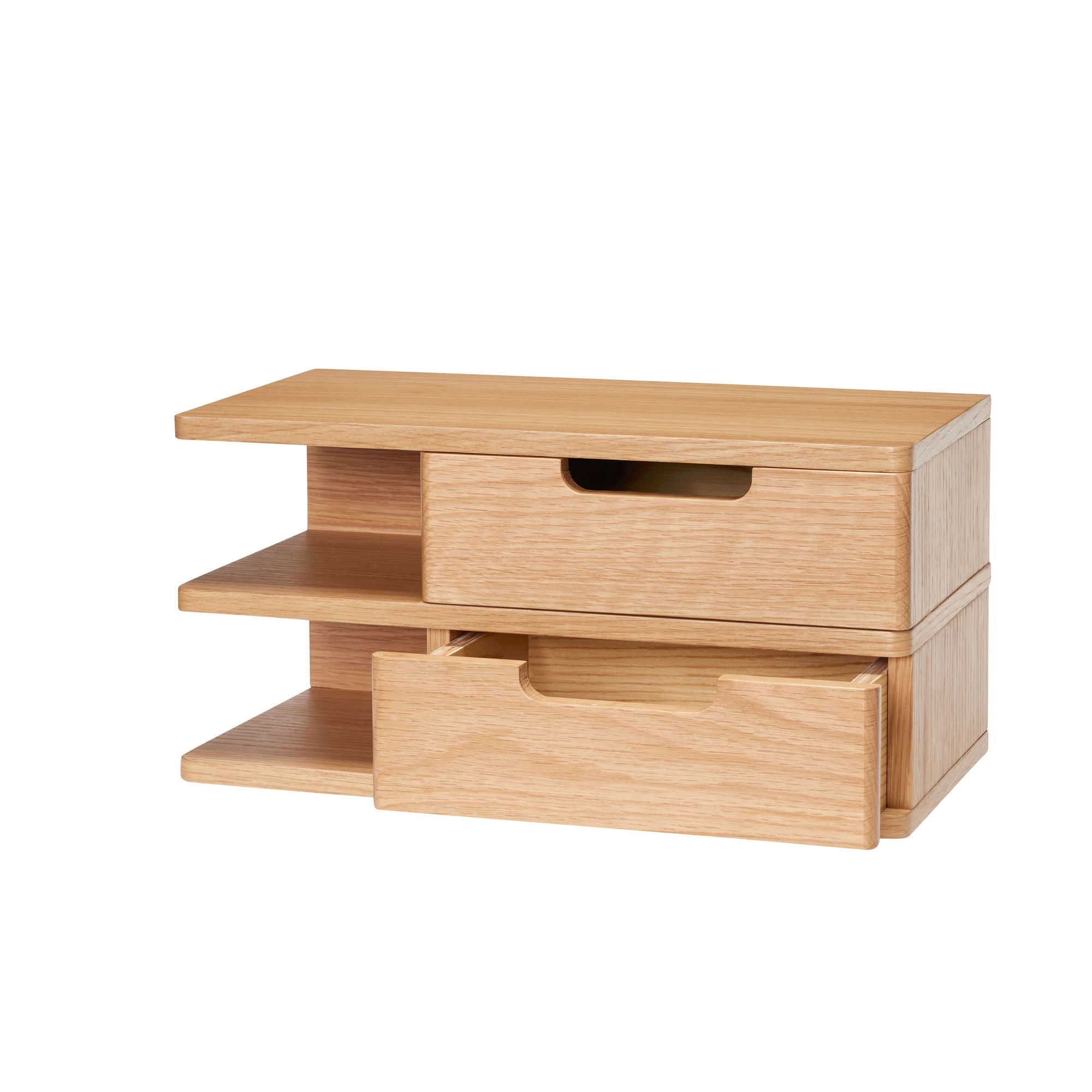 Hübsch open wall shelf/bedside table nature