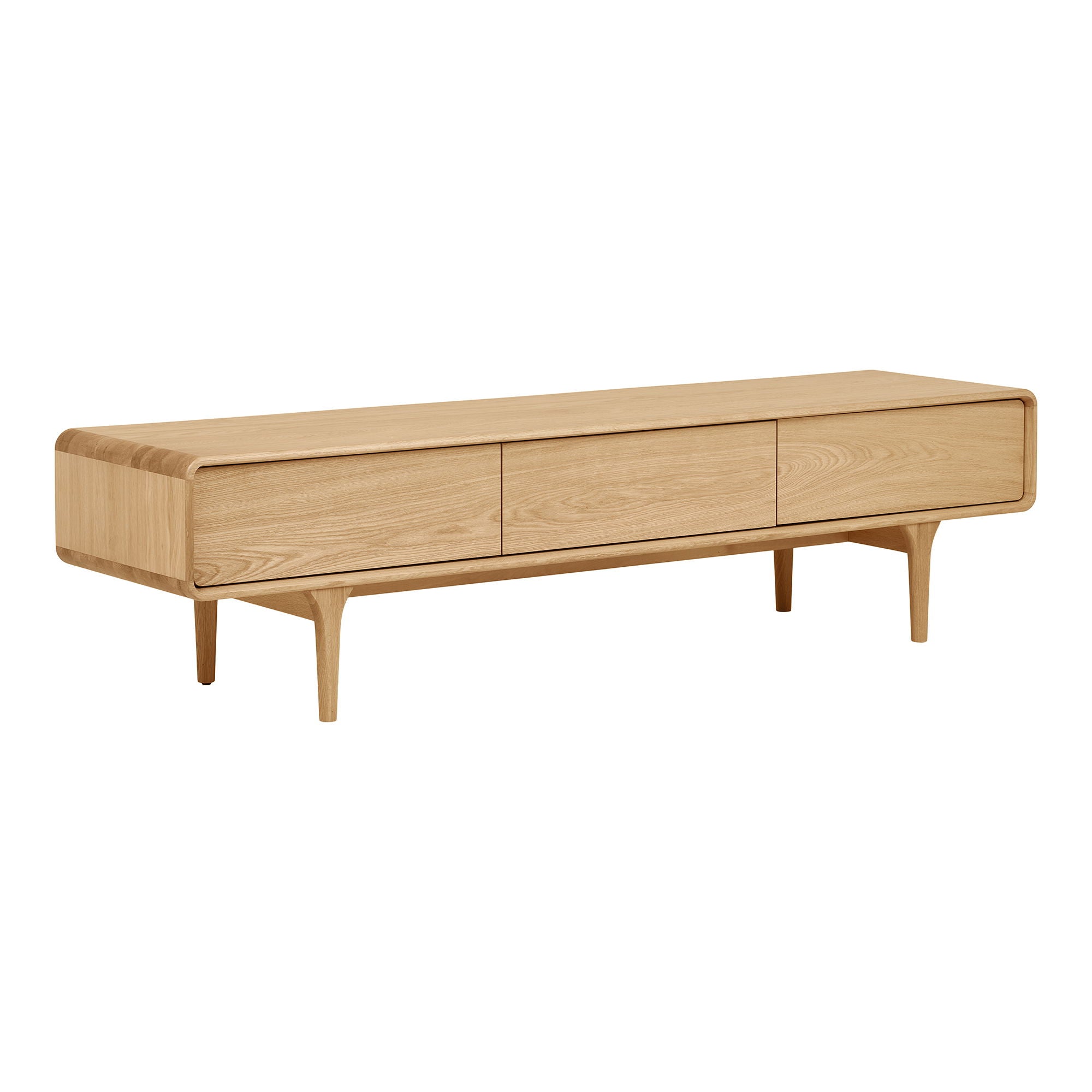 Darwin TV bench - TV bench, oak 180x45x45 cm