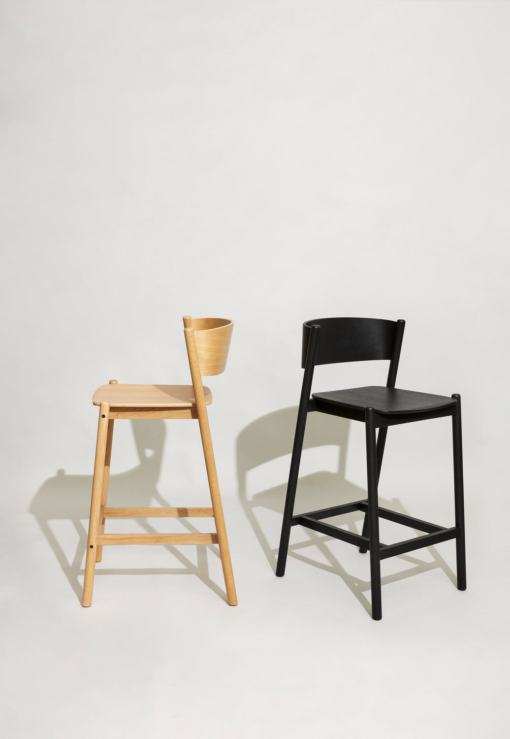 Oblique Barstool Natural - 50x55xh103cm